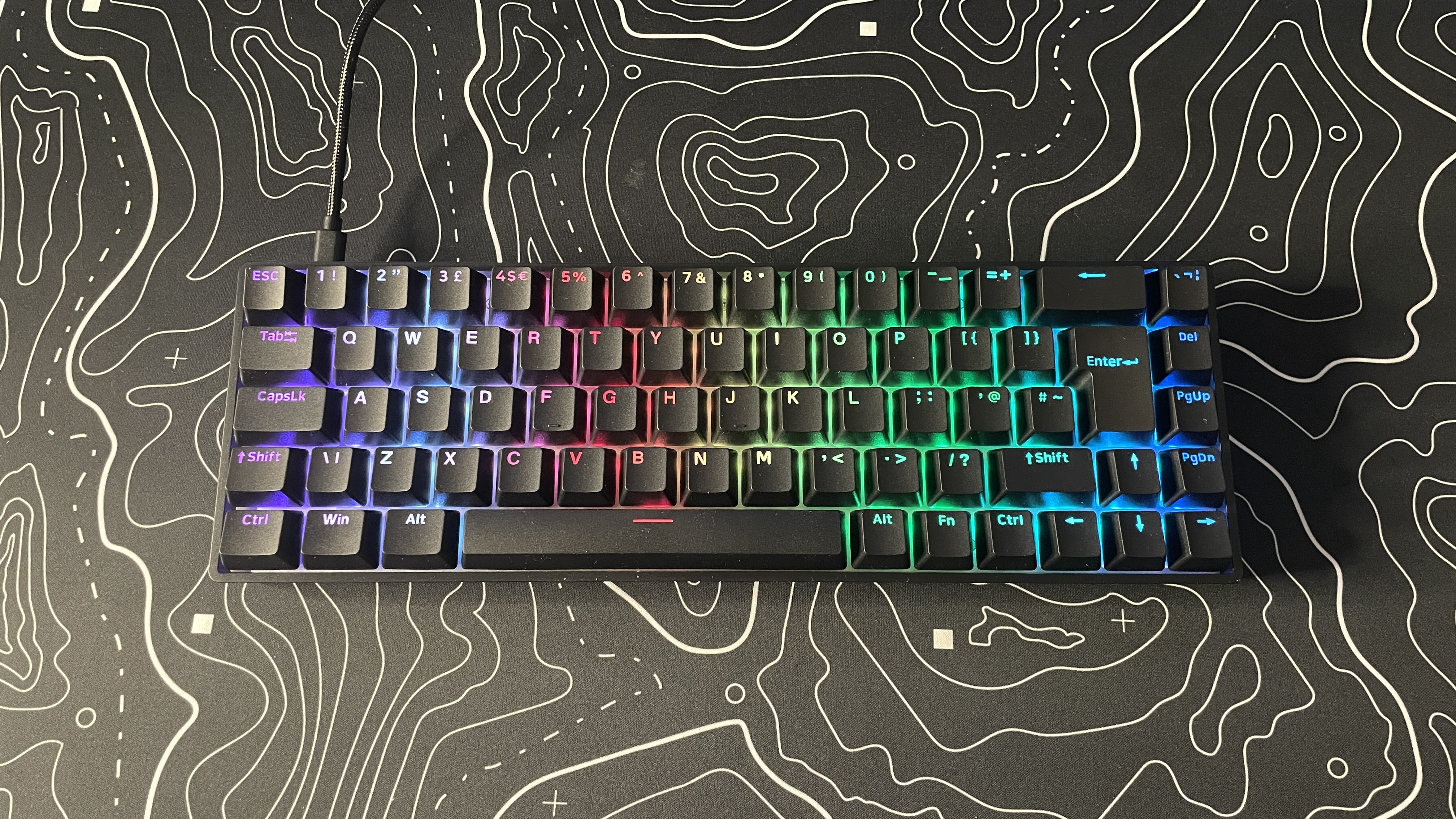 The QPAD Flux 65 Model 5 Hall effect gaming keyboard.