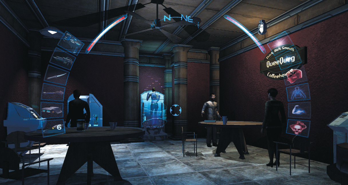 Queequeg's coffee shop.