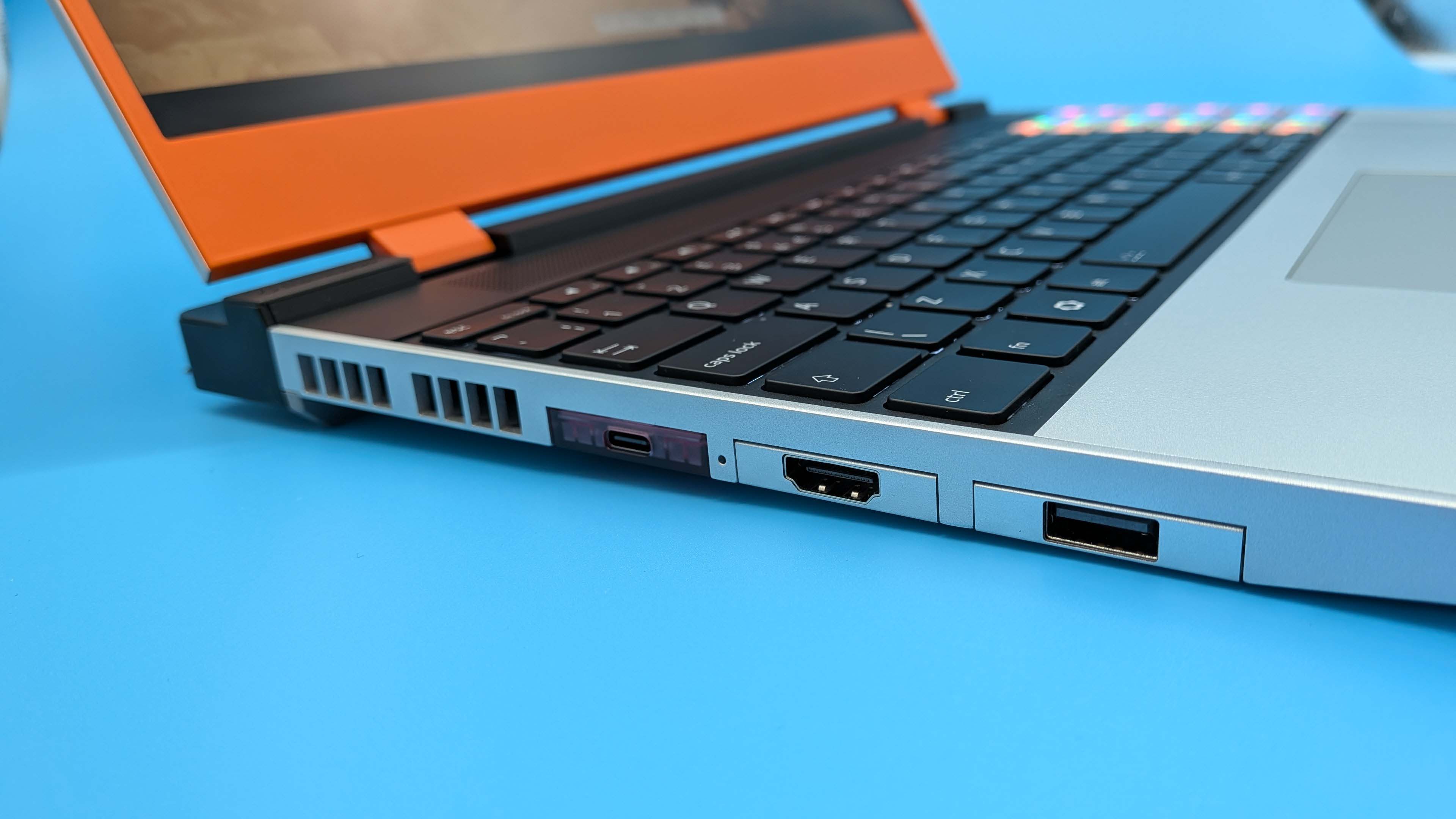 Framework 16 gaming laptop with the RTX 5070 mobile GPU upgrade module