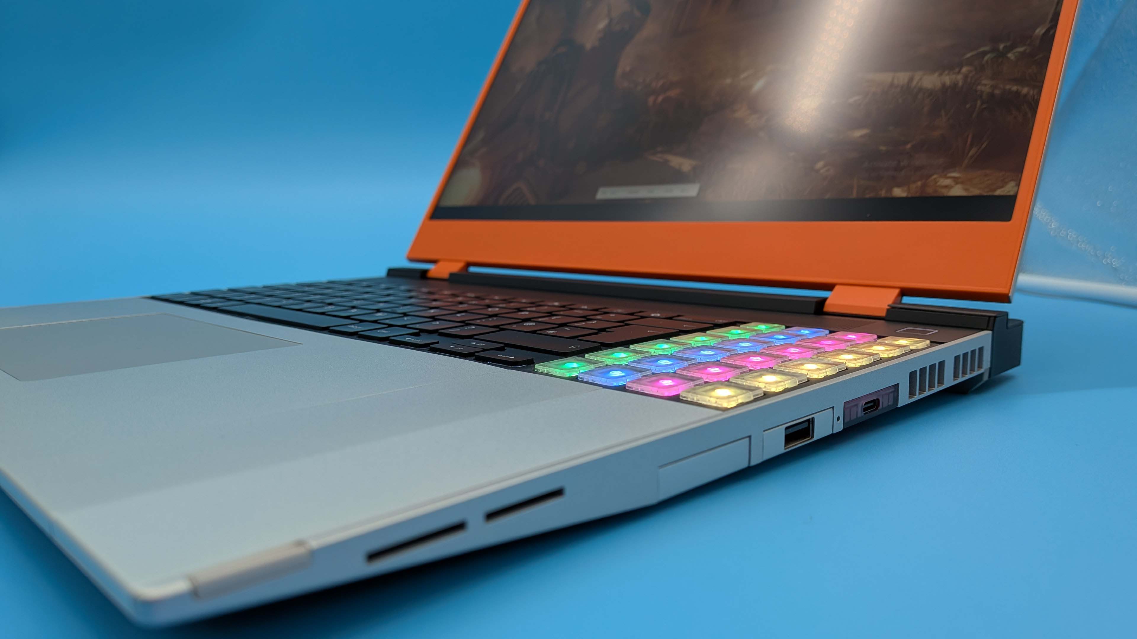 Framework 16 gaming laptop with the RTX 5070 mobile GPU upgrade module