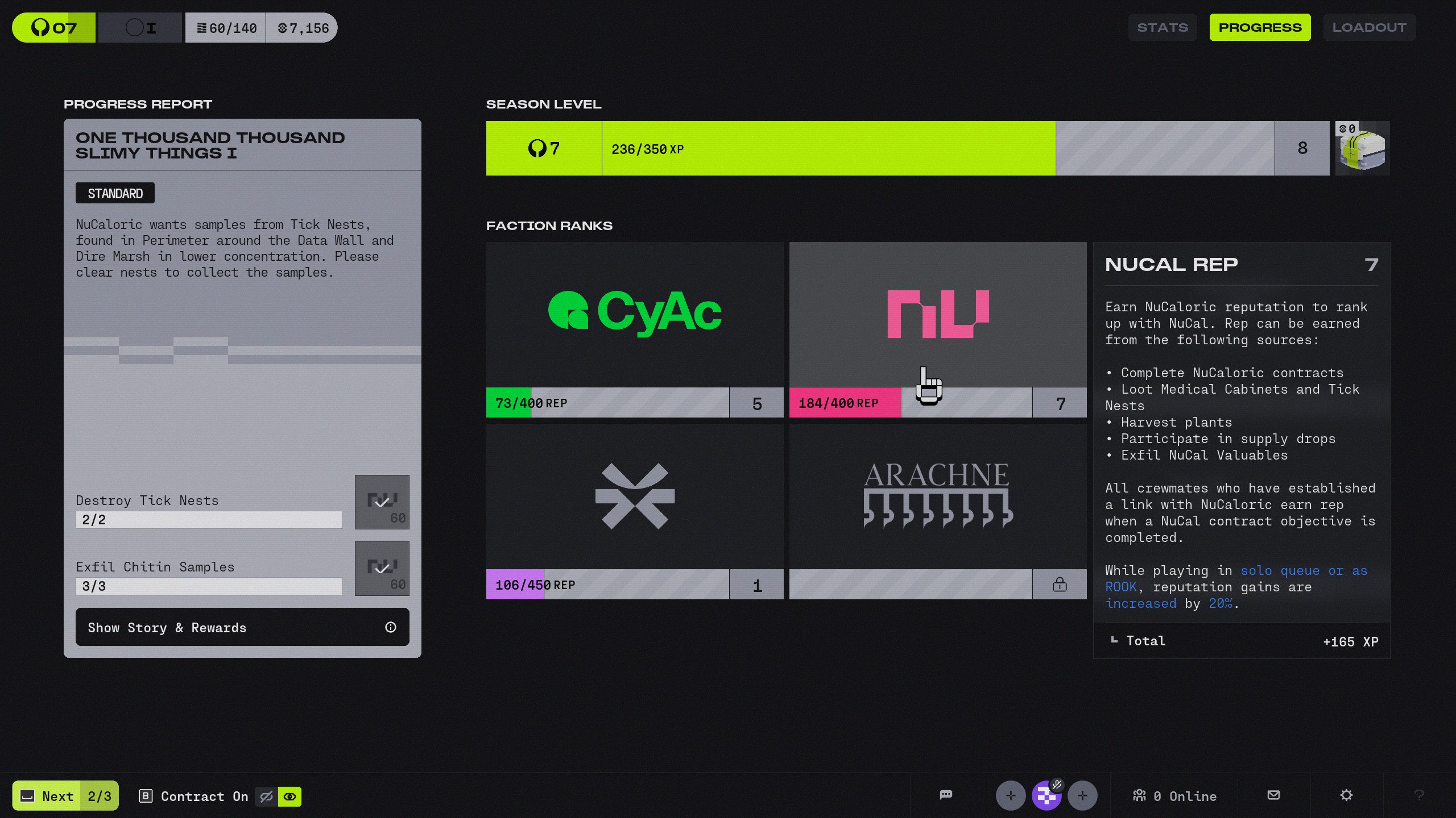 Marathon - NuCaloric bonus actions