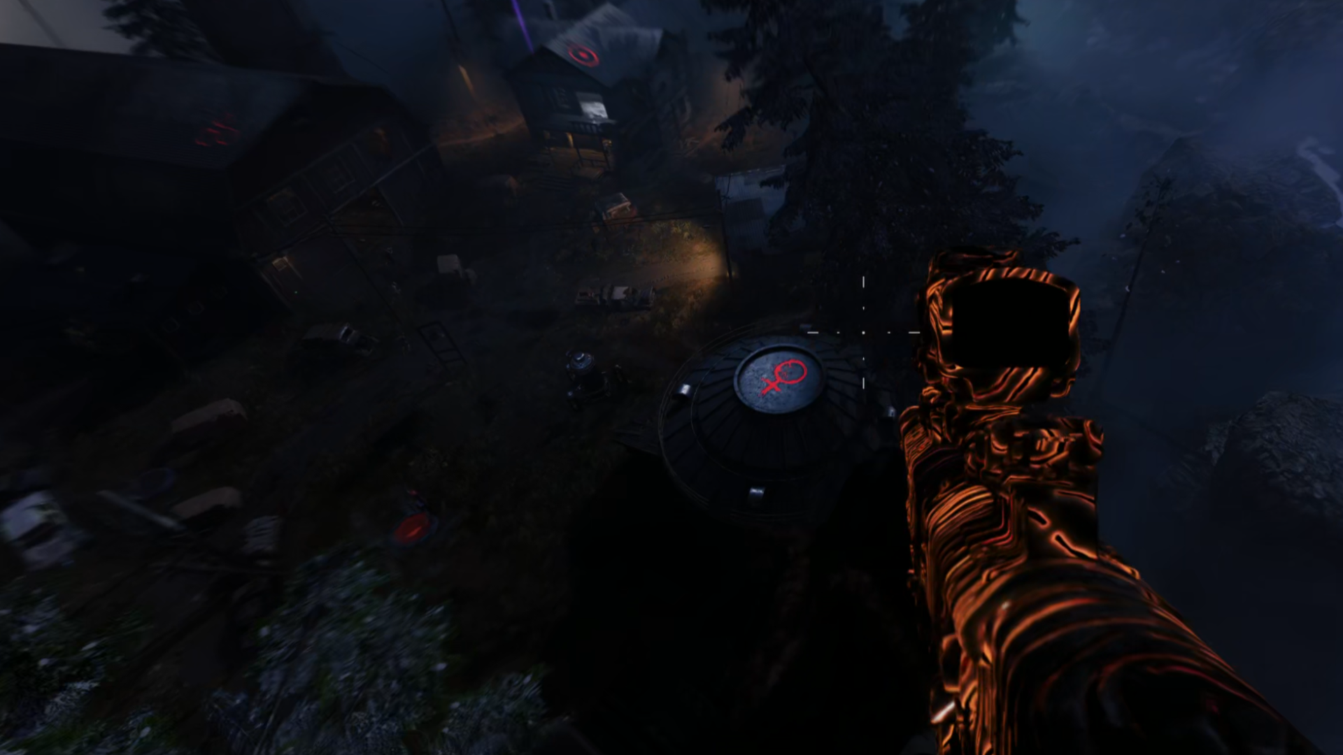 Black Ops 7 Ashes of the Damned - Symbols on the roof