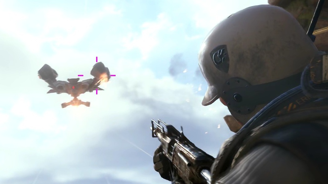 arc raiders being shot at by a rattler rifle as the Rocketeer is about to fire a missile