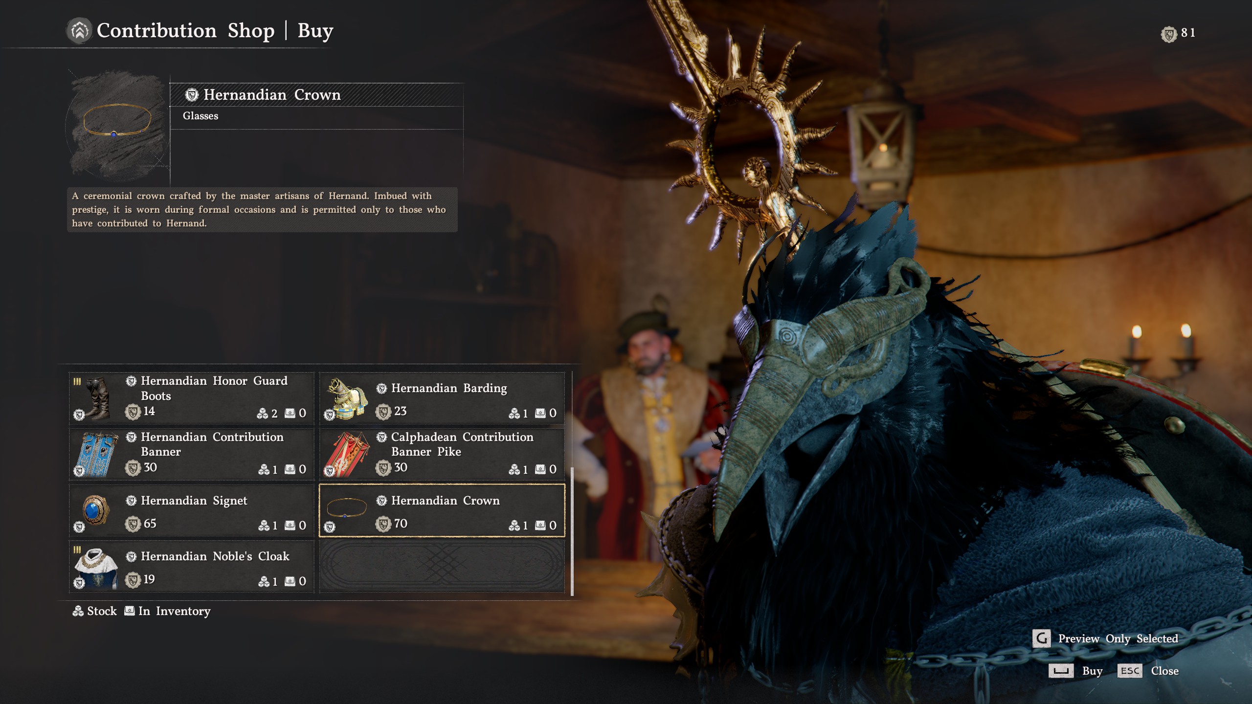 Crimson Desert Baltheon Armor - Hernandian Crown
