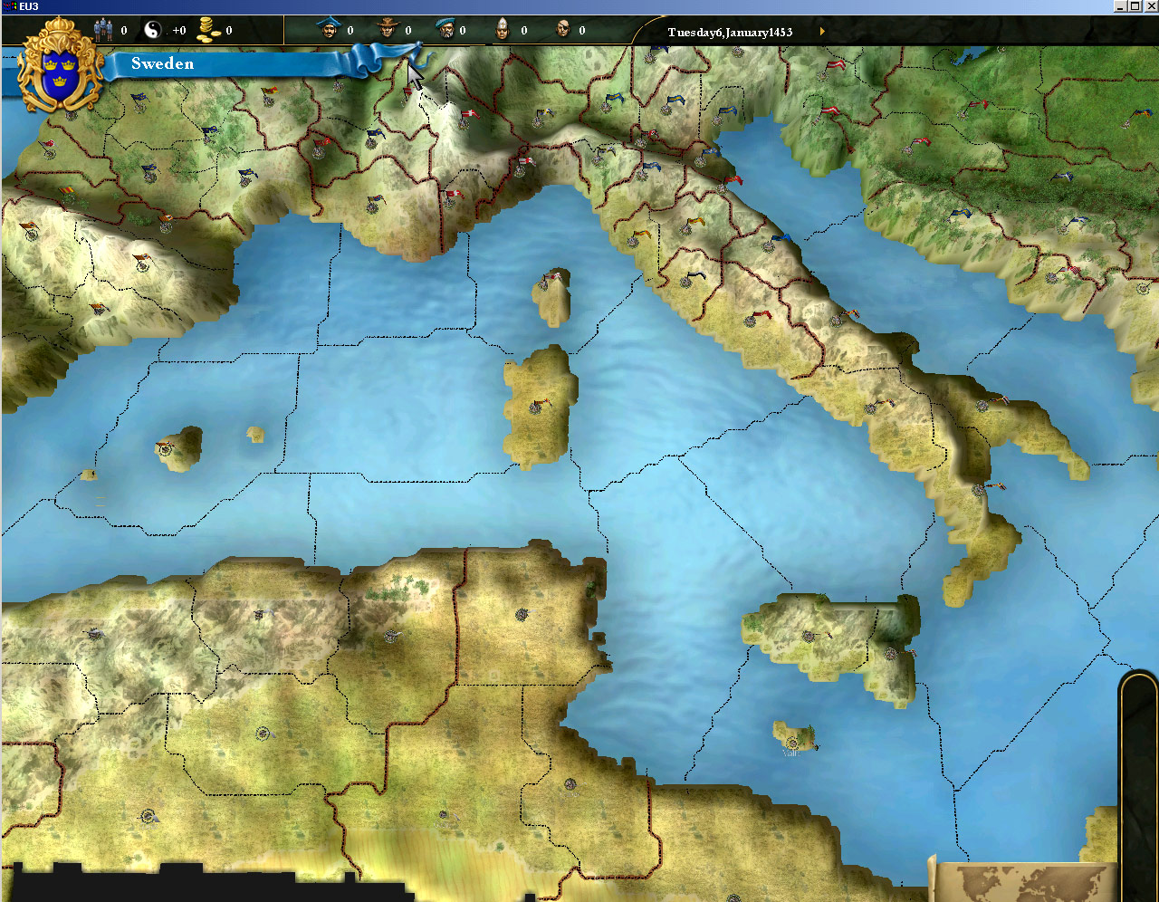 Italy in 3D in EU3.