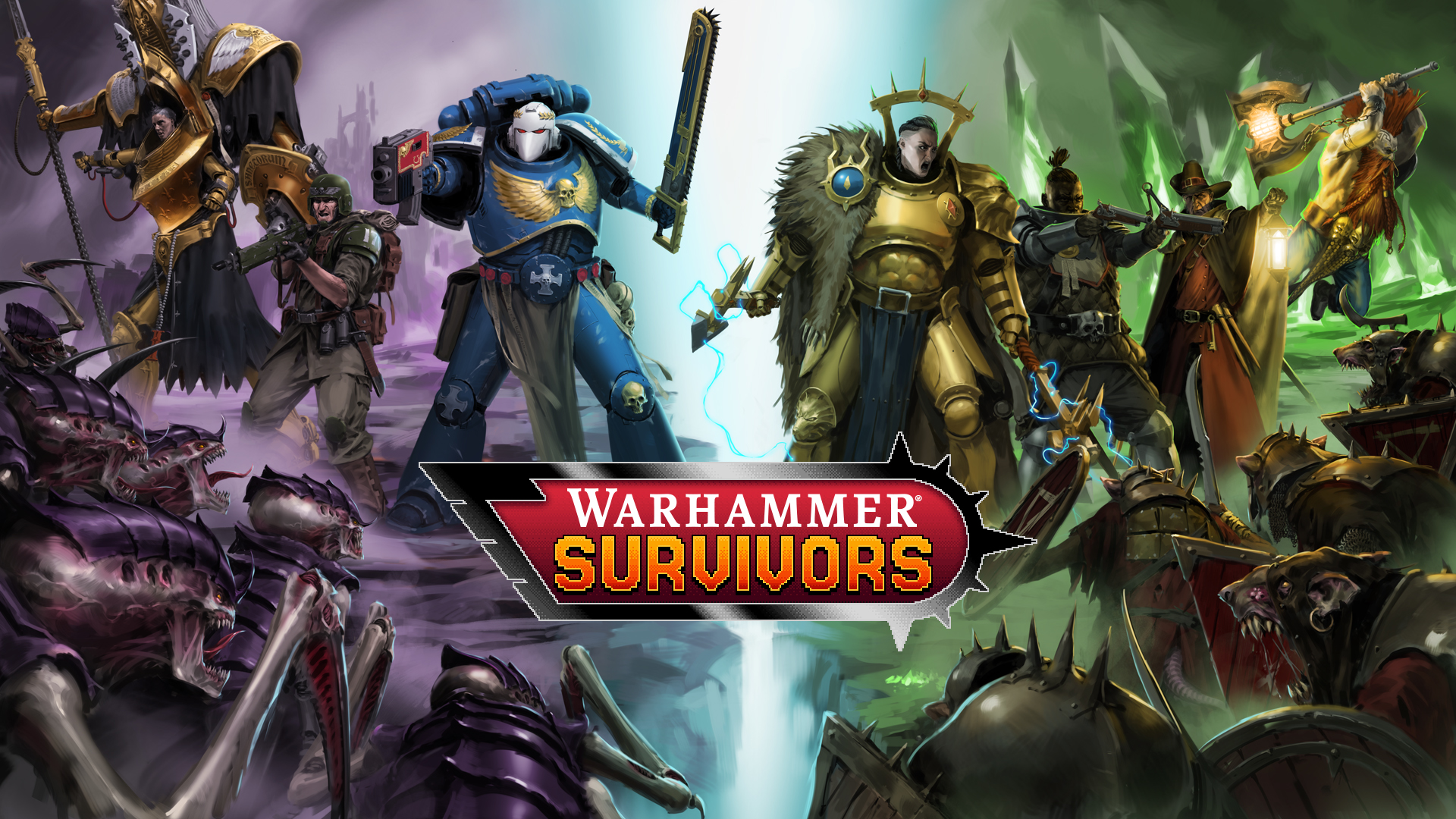 Warhammer 40,000 and Warhammer: Age of Sigmar heroes in Warhammer Survivors.
