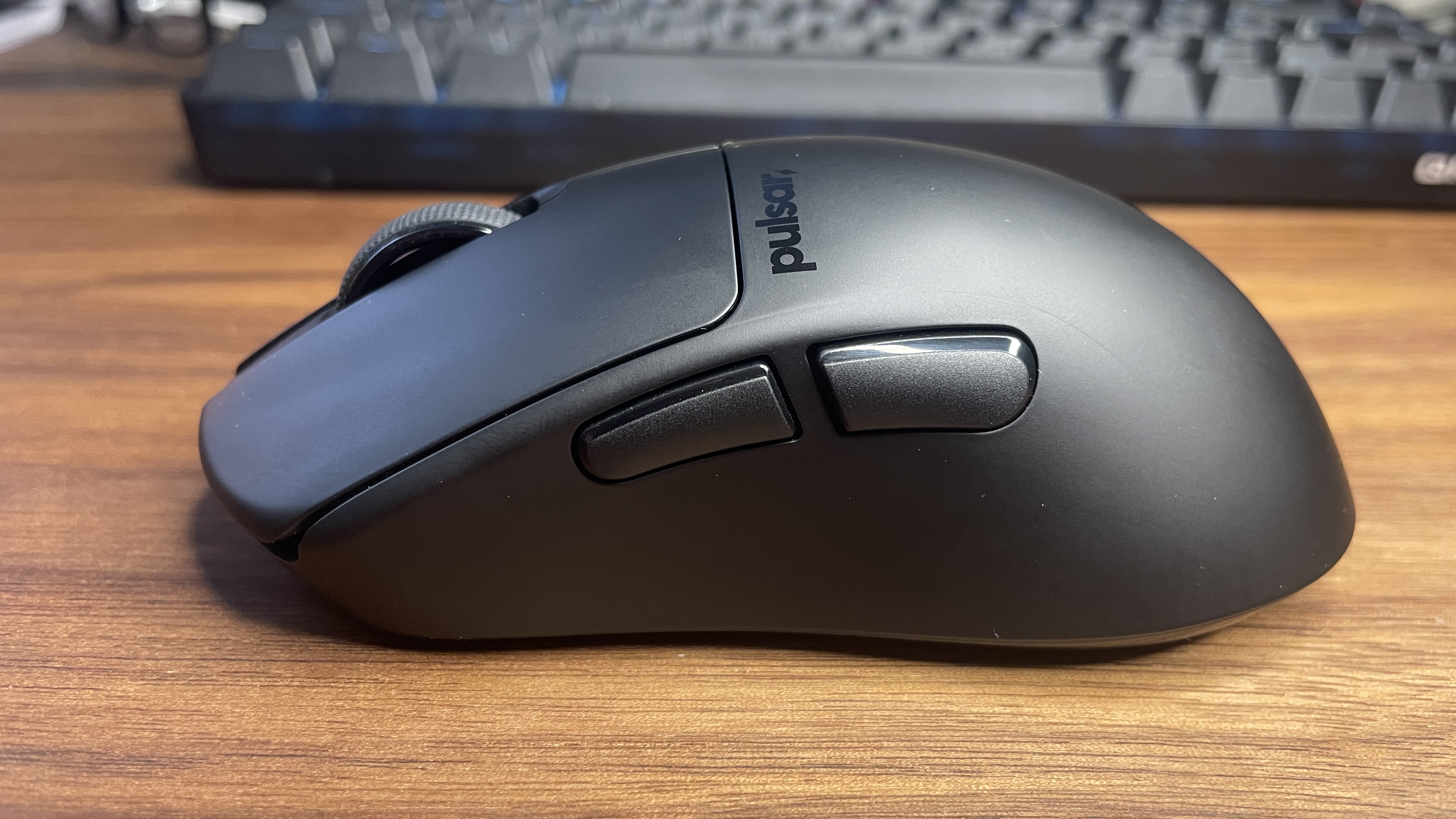 A Pulsar X3 CrazyLight Mini gaming mouse.