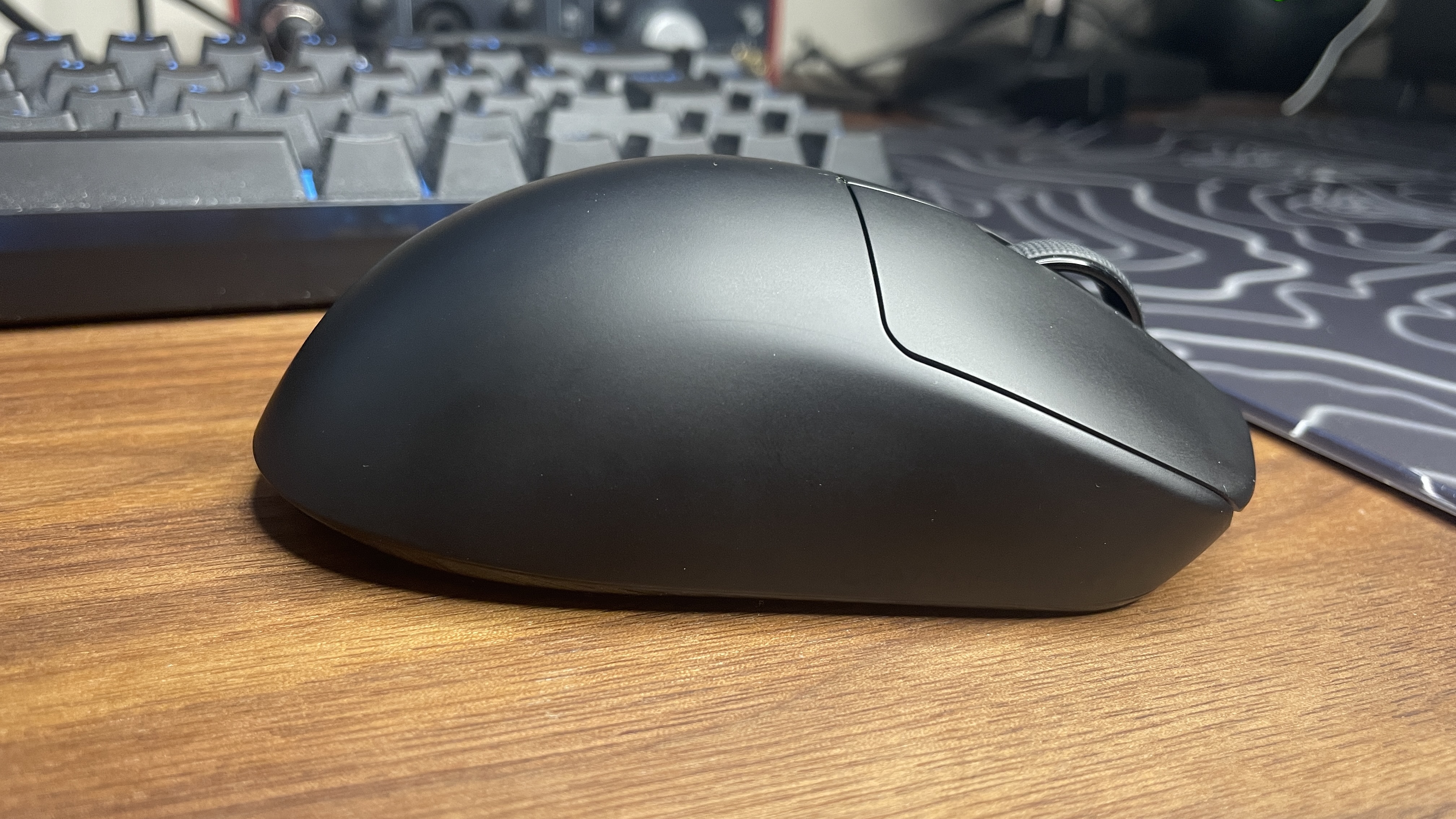 A Pulsar X3 CrazyLight Mini gaming mouse.