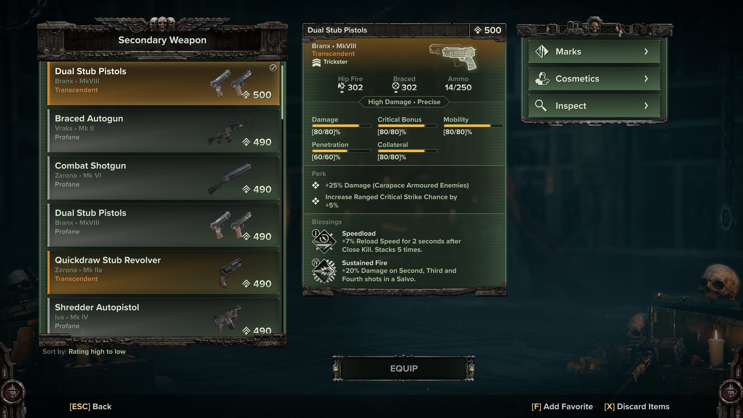 Darktide Hive Scum build - Pistols