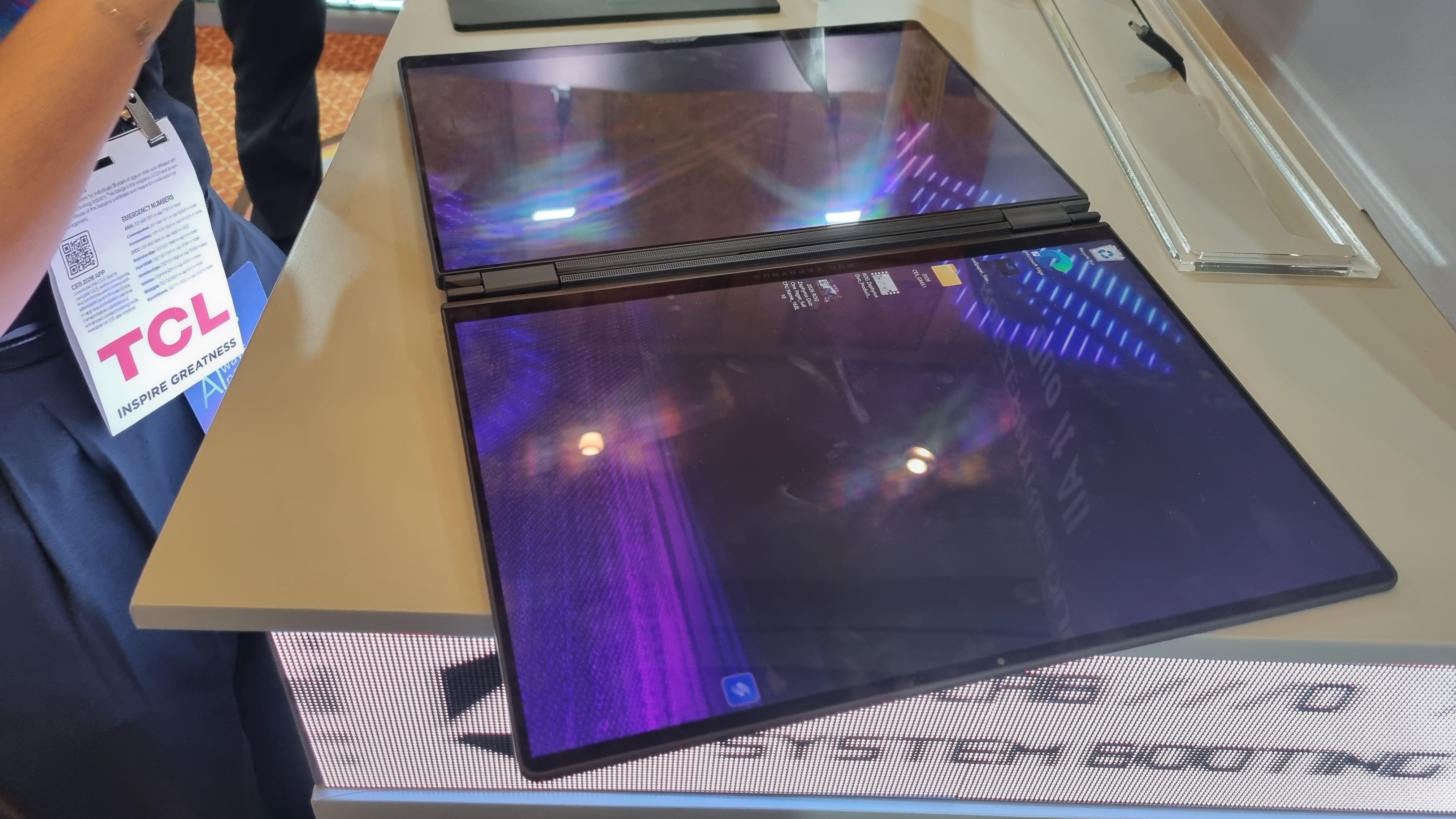 The Asus ROG Zephyrus Duo at CES 2026