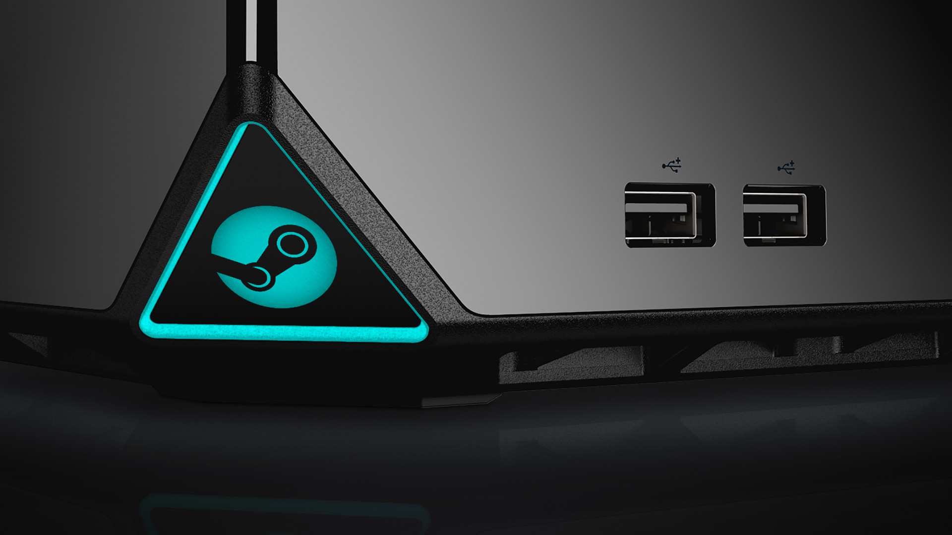 A promotional image of Alienware's original Steam Machine from 2015