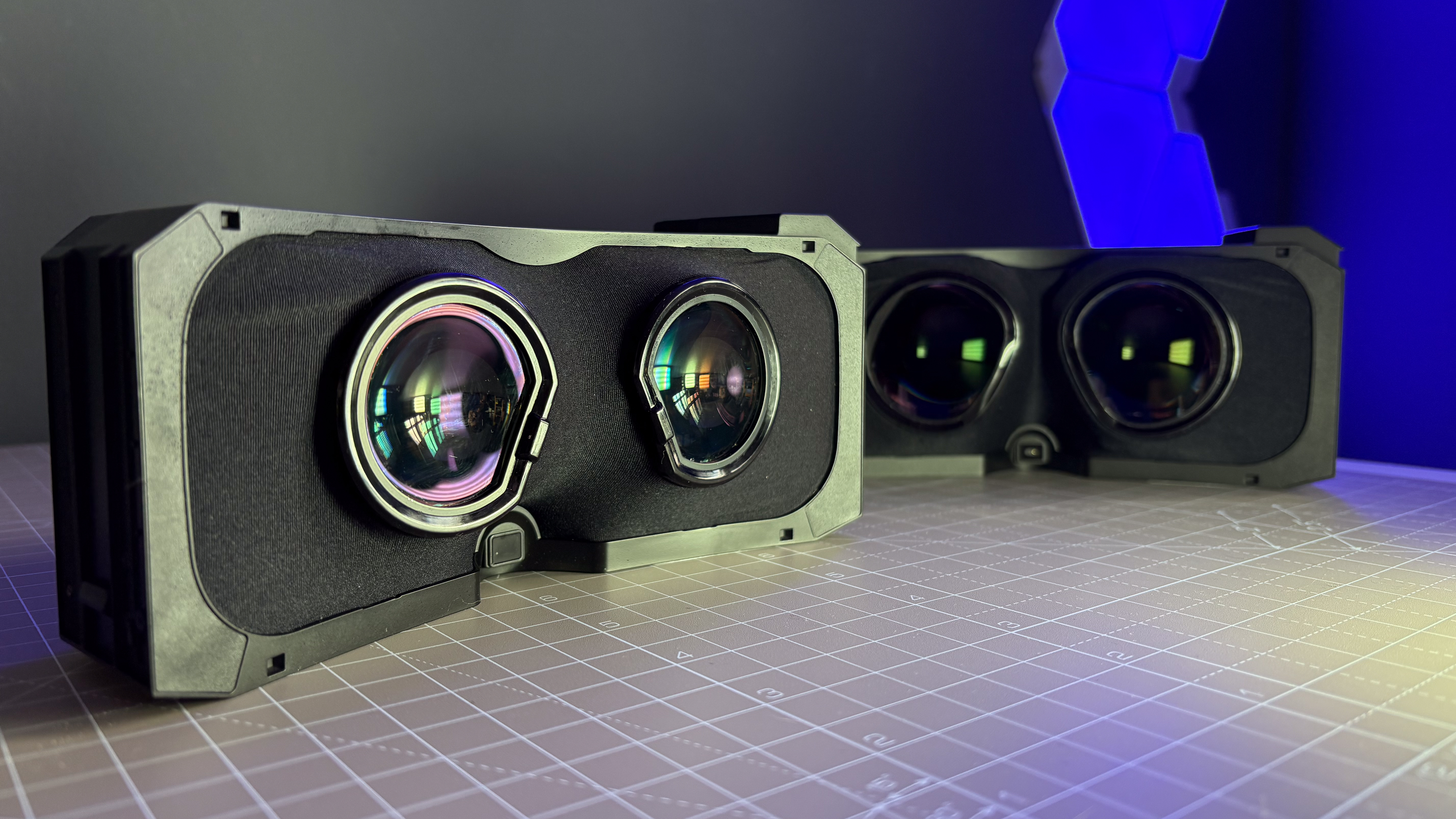 The Pimax Crystal Super with the Micro-OLED and QLED optical engines.