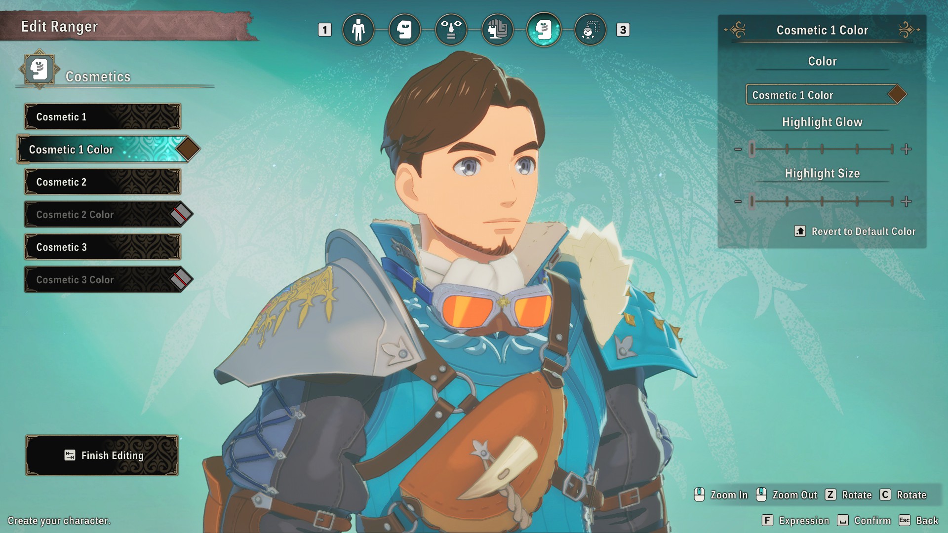 Creating a character in Monster Hunter Stories 3.