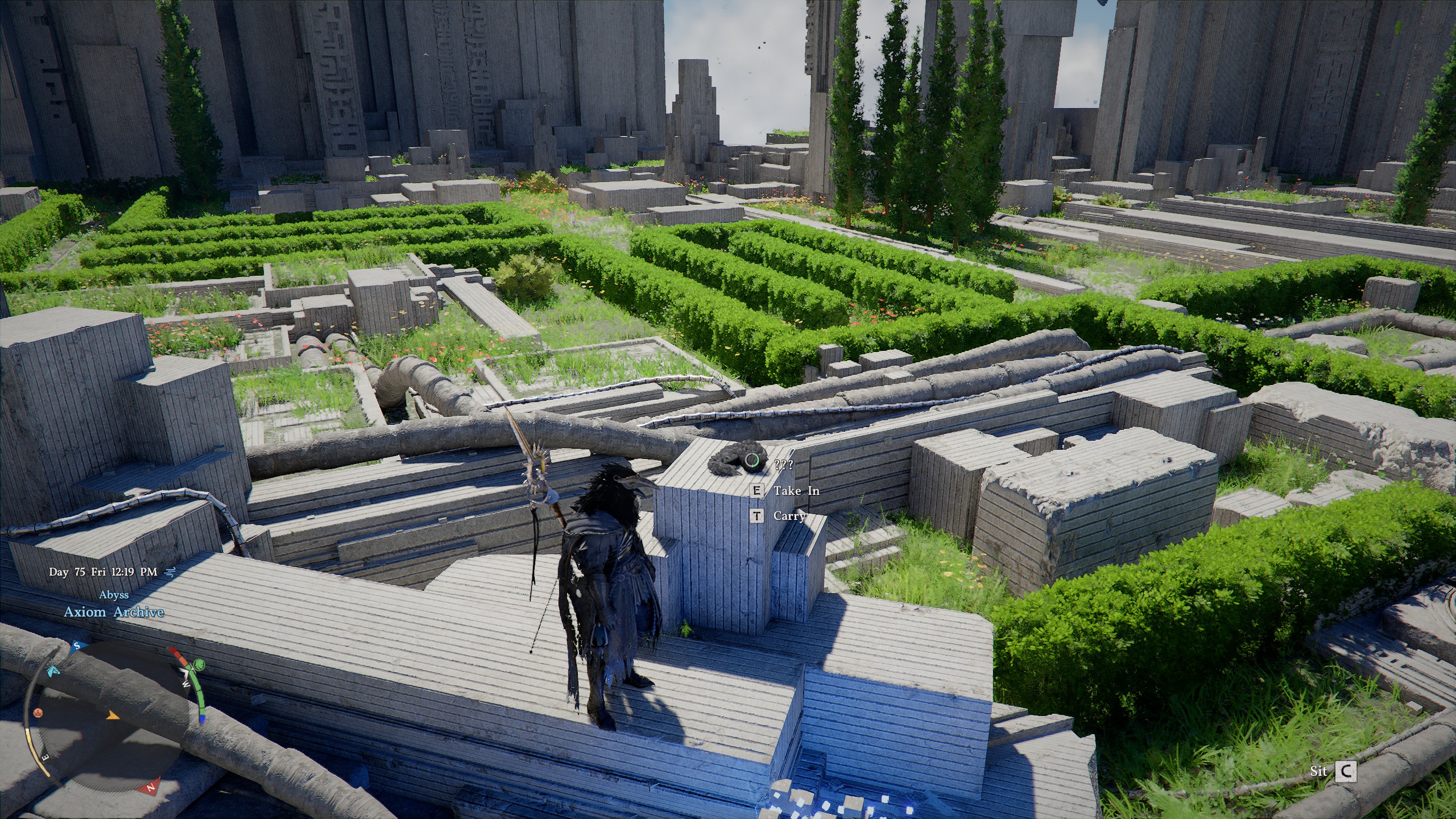 Crimson Desert Abyss Heuklang on a pillar