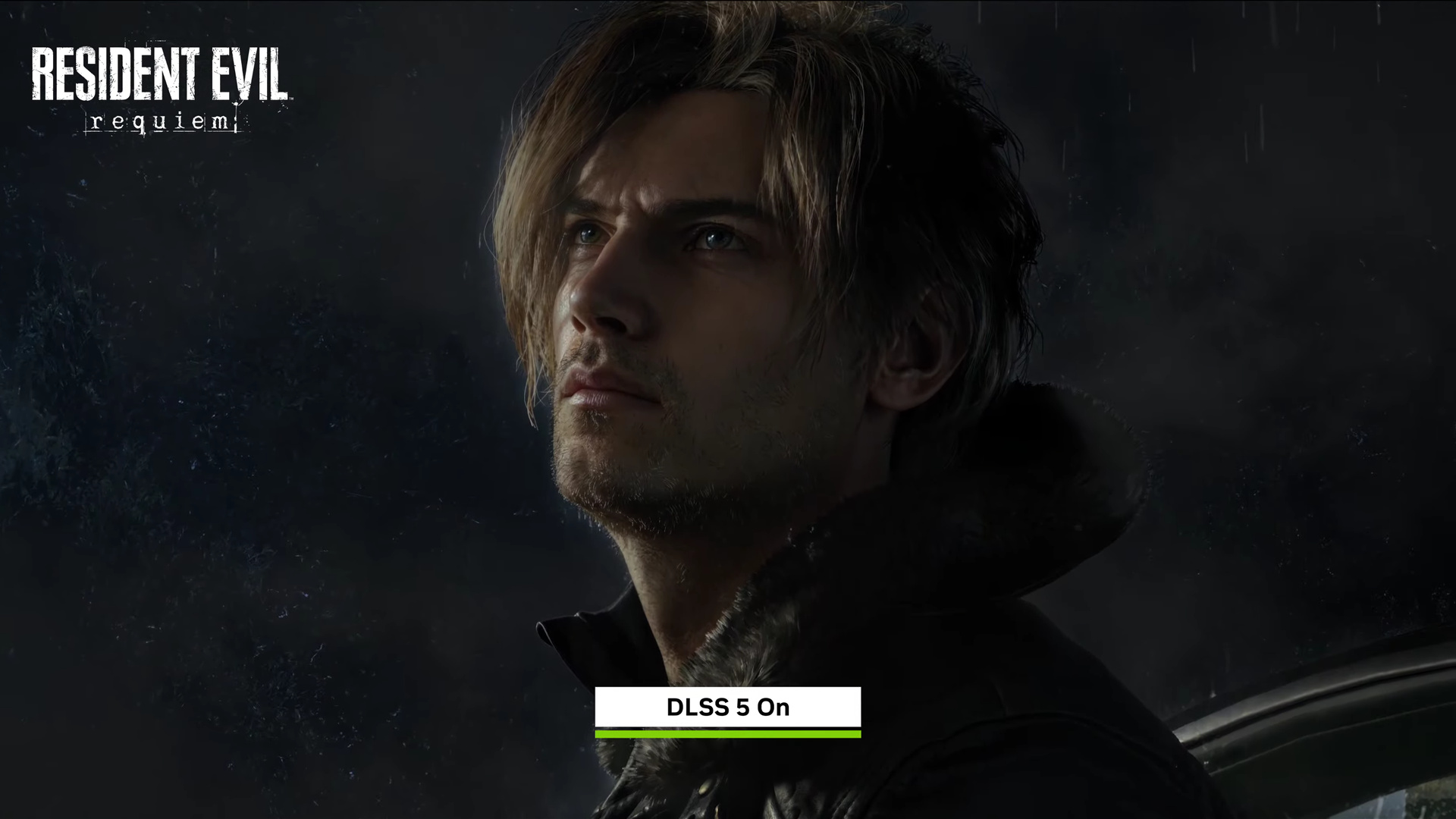 Nvidia's Jensen Huang showing off DLSS 5 at GTC 2026.