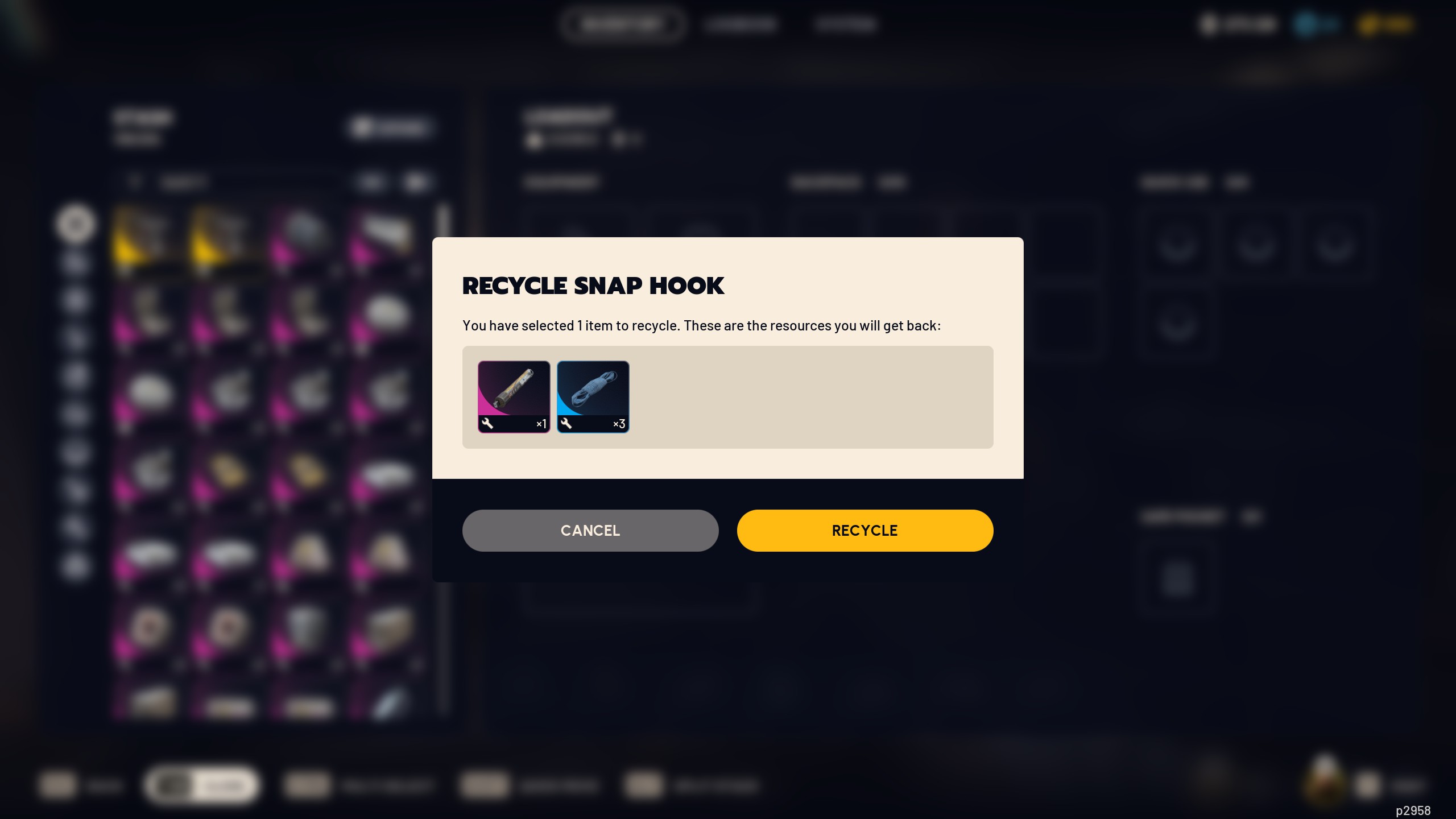 Arc Raiders Power Rod recycling