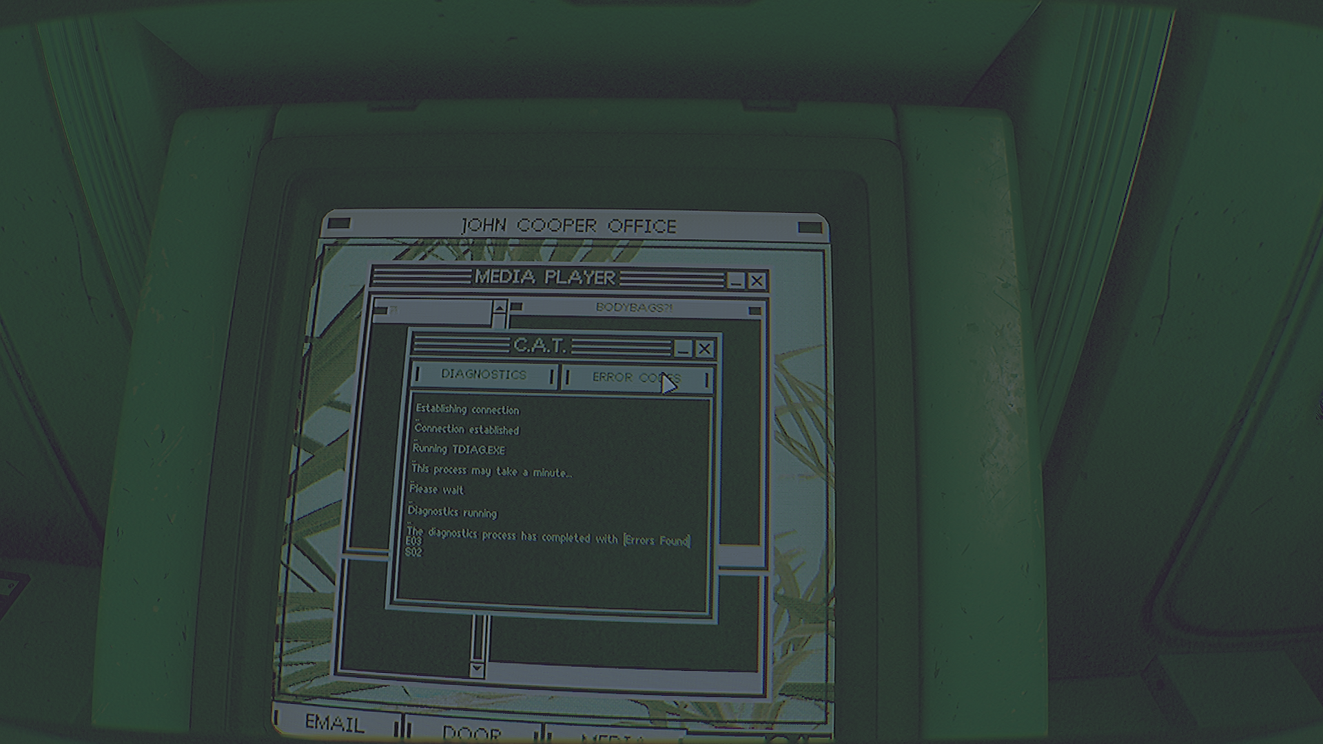 Routine sci-fi horror game