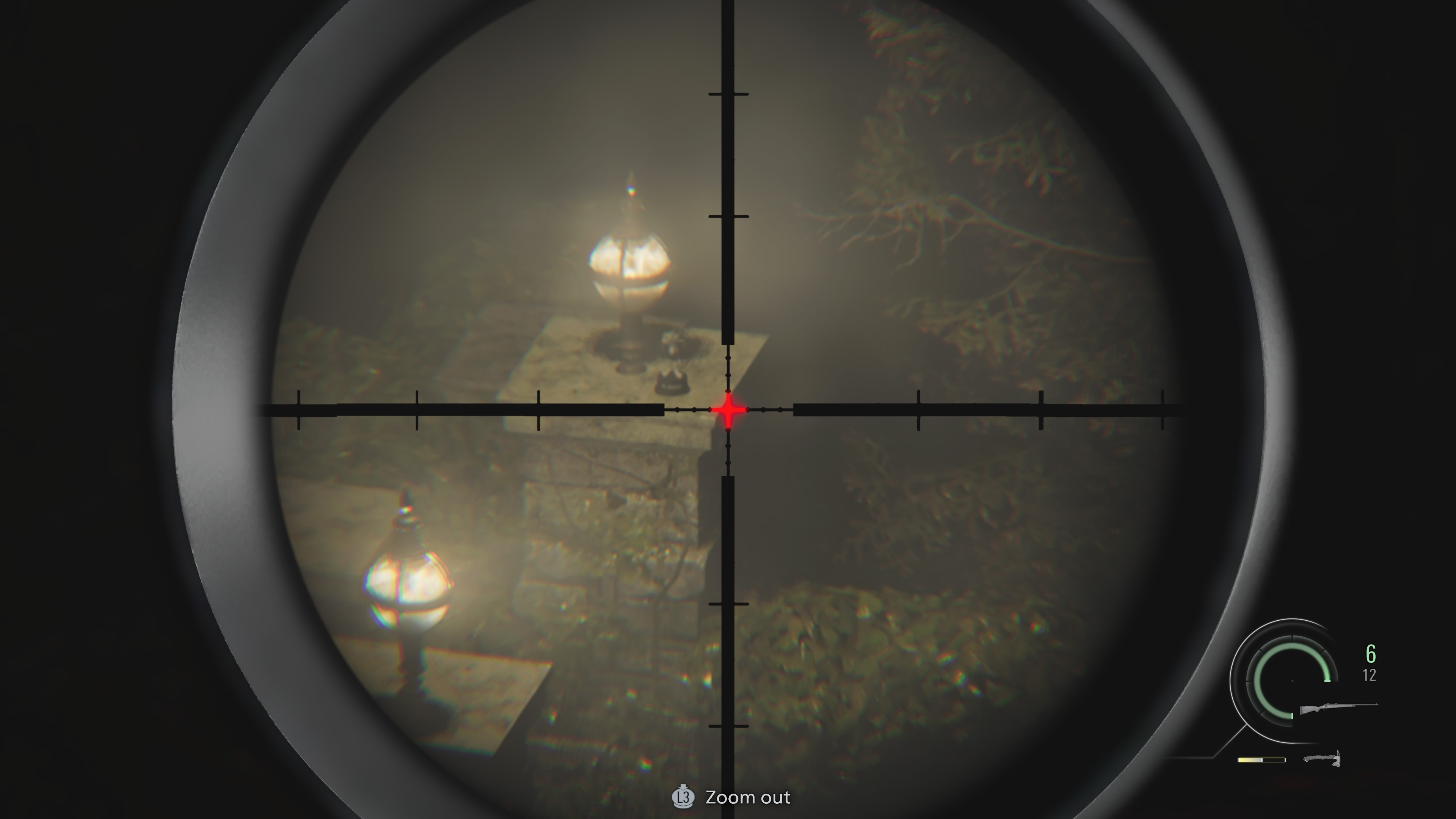 Resident Evil Requiem Mr. Raccoon just below the far light