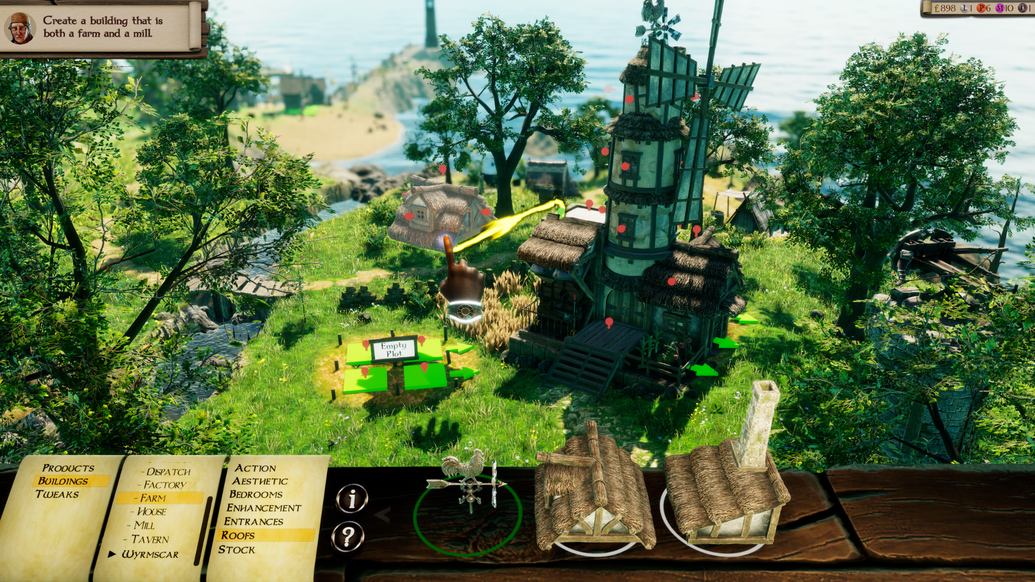 Building a mill.