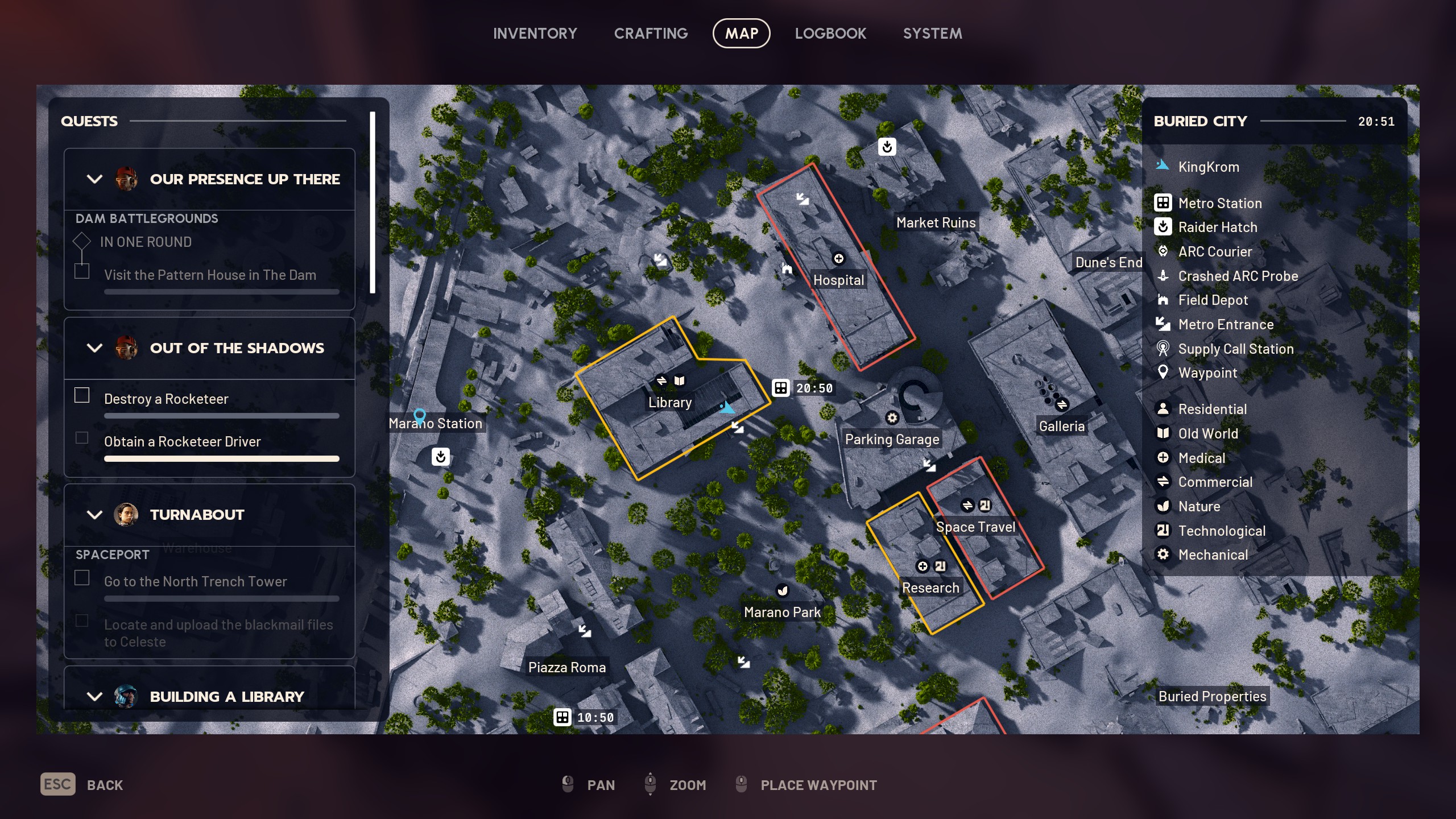 Arc Raiders Building a Library location