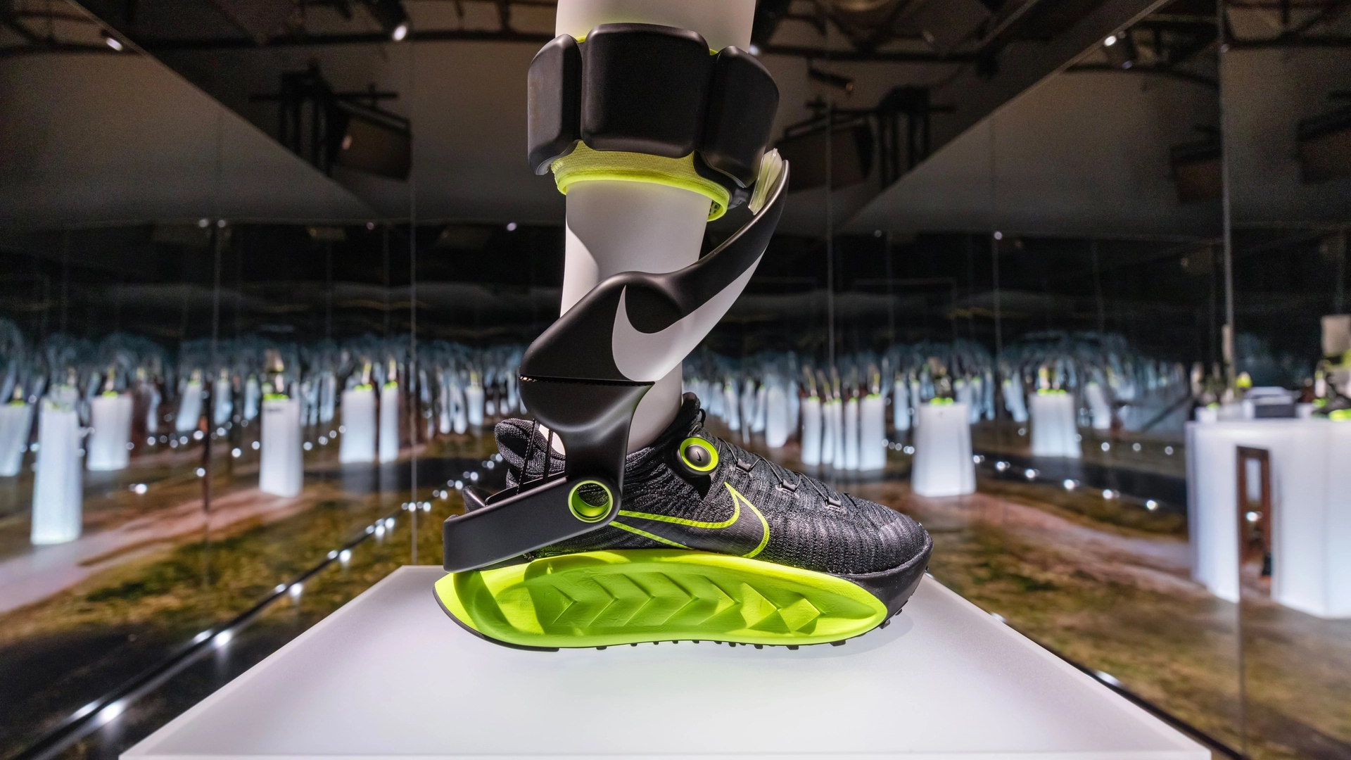 A Nike Project Amplify prototype, in green