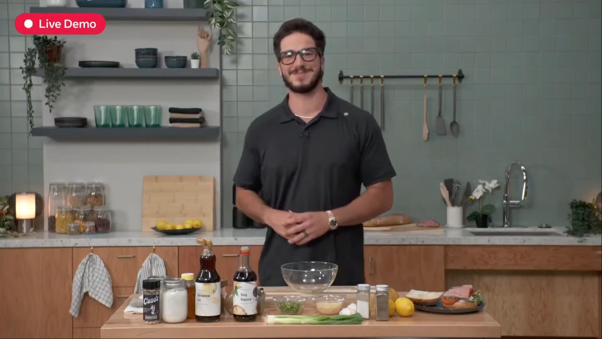 A screenshot from Meta Connect 2025, demonstrating the Ray-Ban Meta Smart Glasses