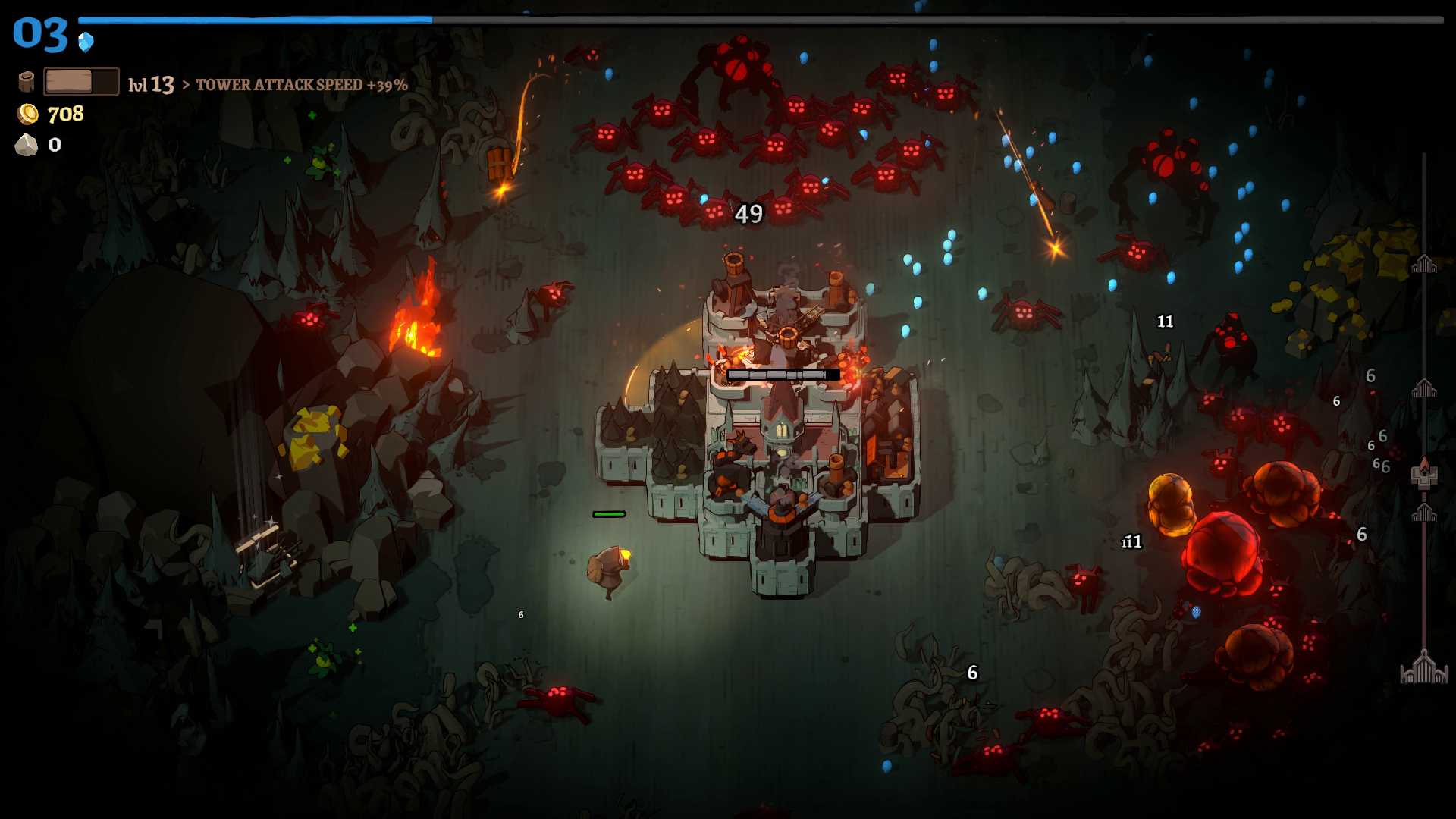 A city being attacked by monsters in Monsters Are Coming