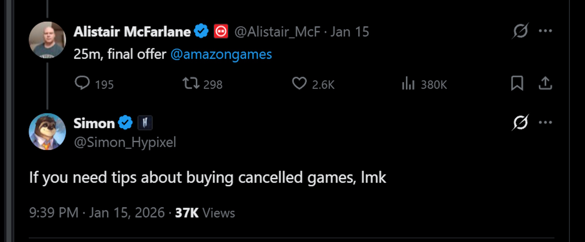 If you need tips about buying cancelled games, lmk