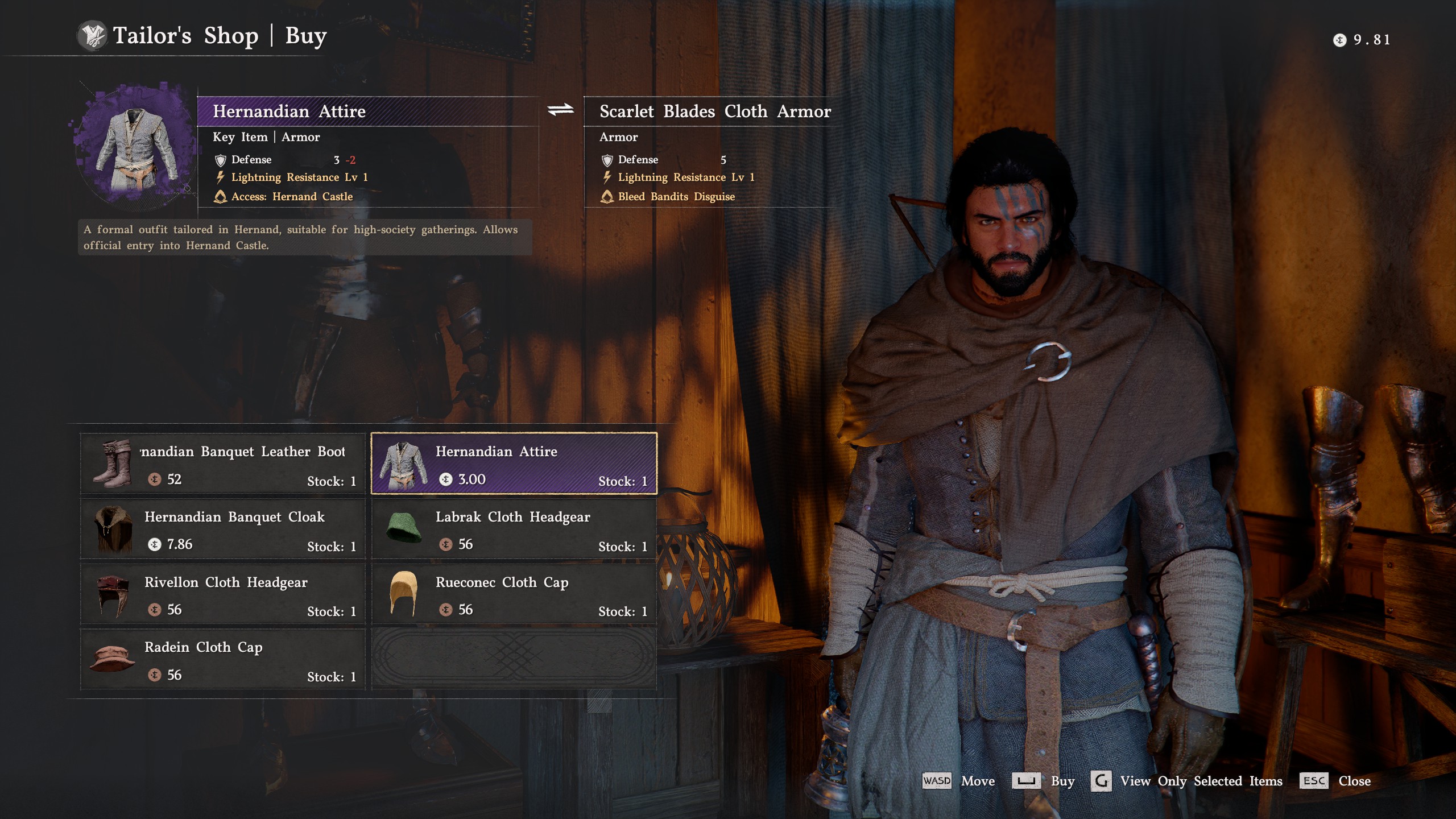 Crimson Desert Hernand Castle - Hernandian Attire