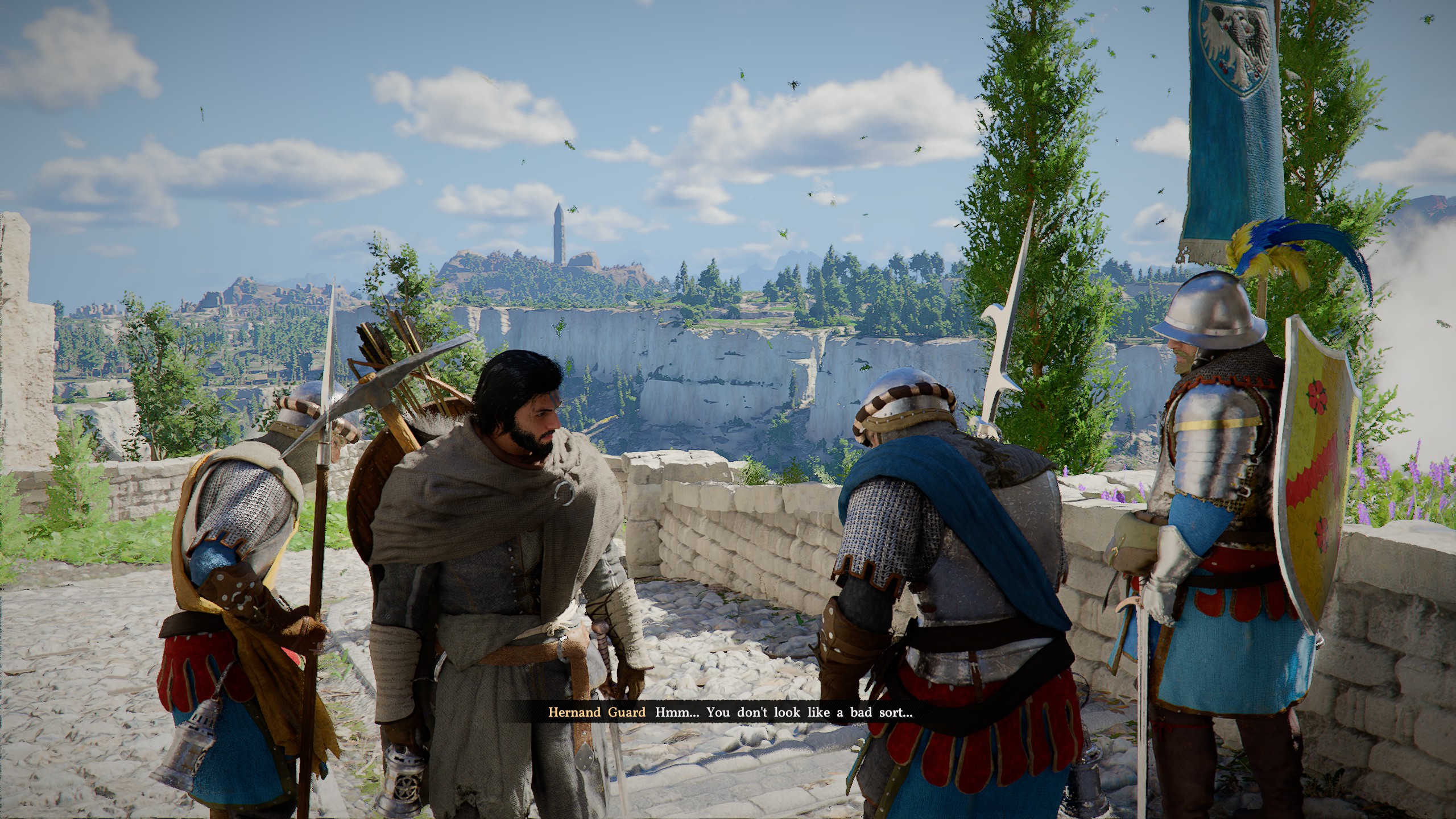 Crimson Desert Hernand Castle guard granting access