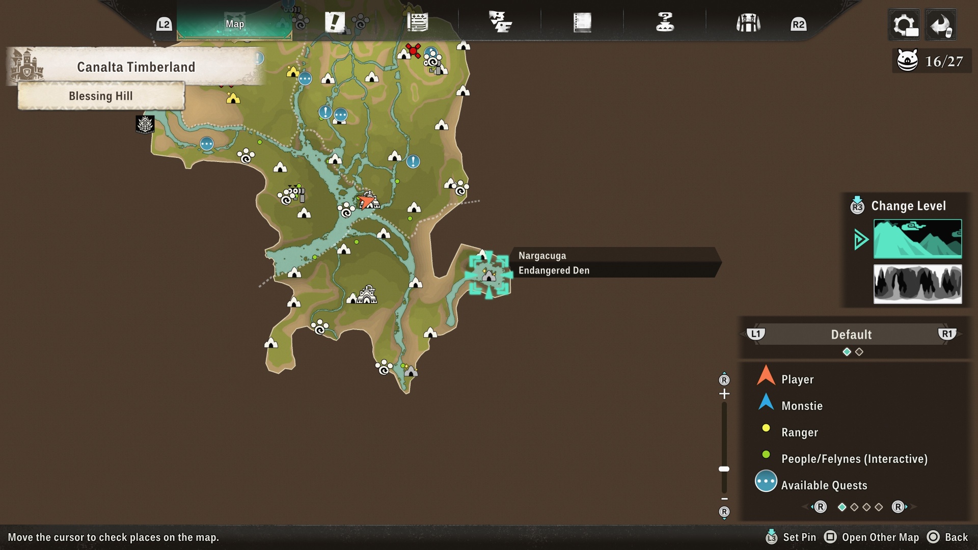 A map of Invasive Nerscylla's location