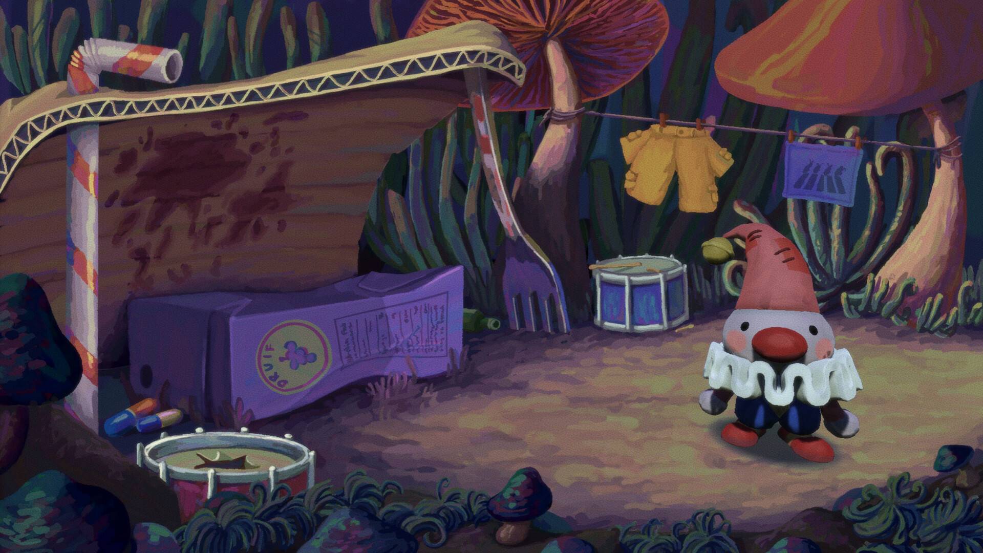 Poco the  clown in a little tent in Poco