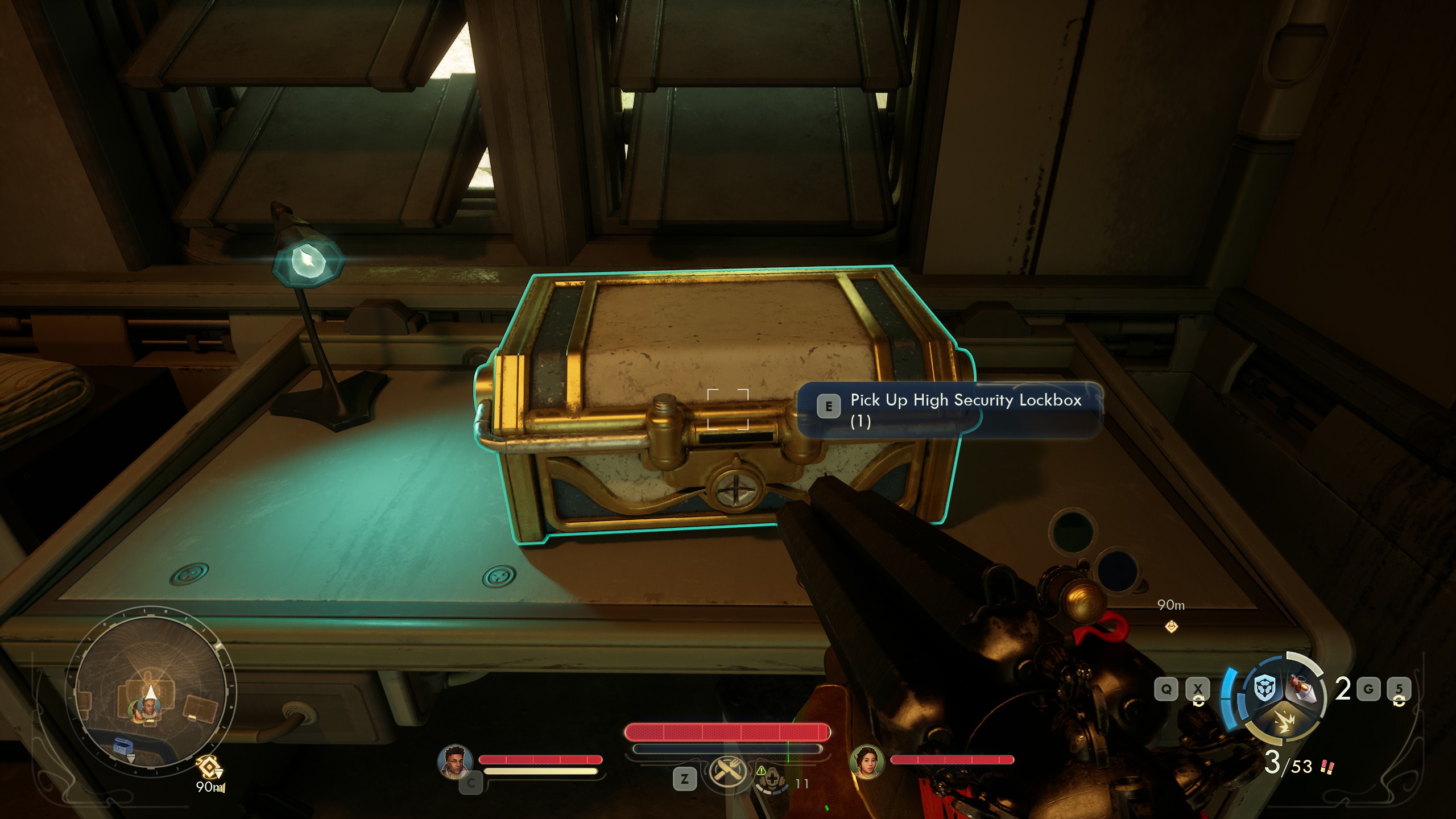 Outer Worlds 2 High Security Lockbox on desk