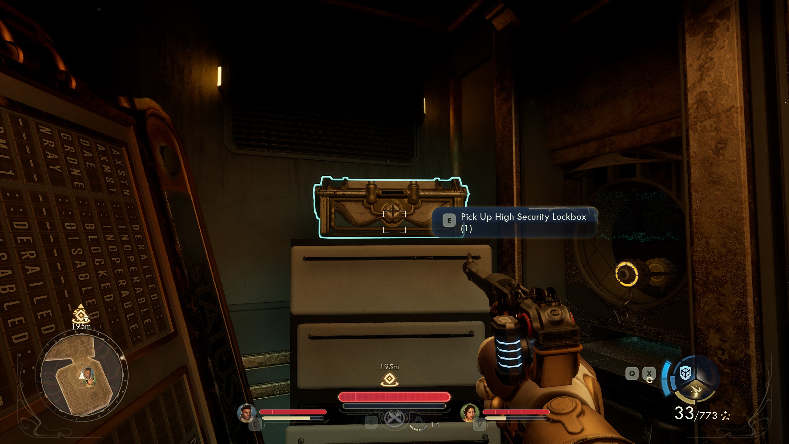Outer Worlds 2 High Security Lockbox on top of a pile