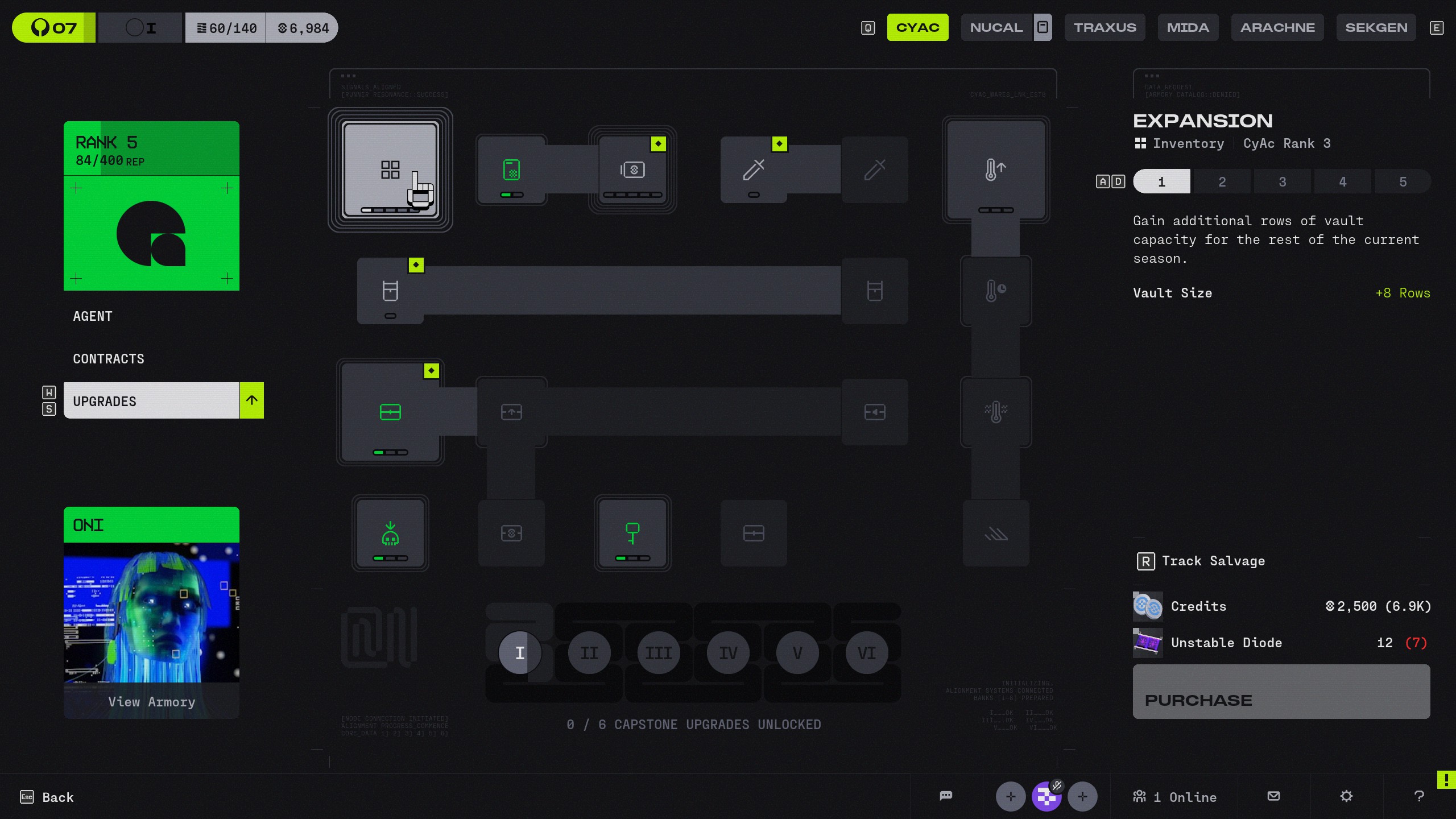 Marathon vault - Expansion