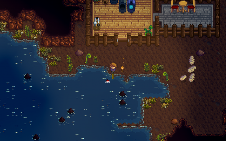 Player fishing in Stardew Valley