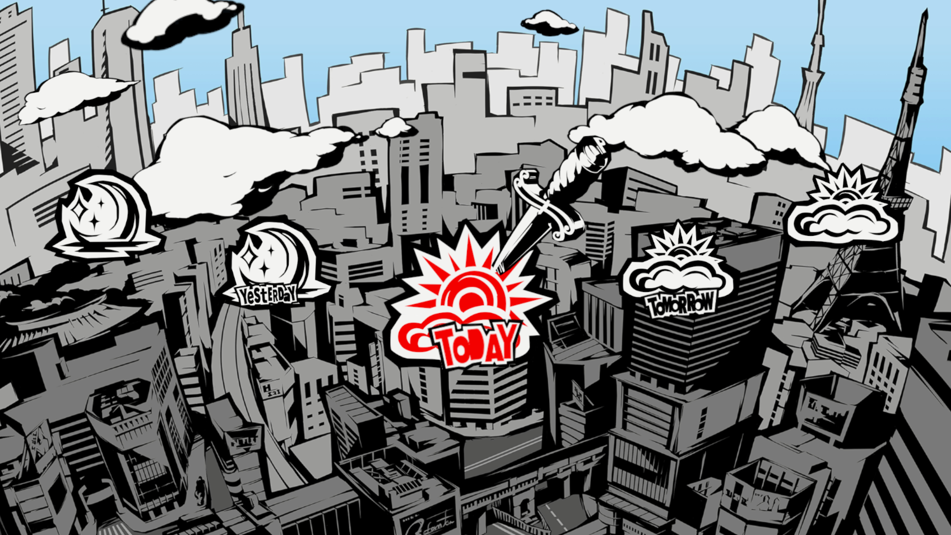 The calendar system in Persona 5: The Phantom X.