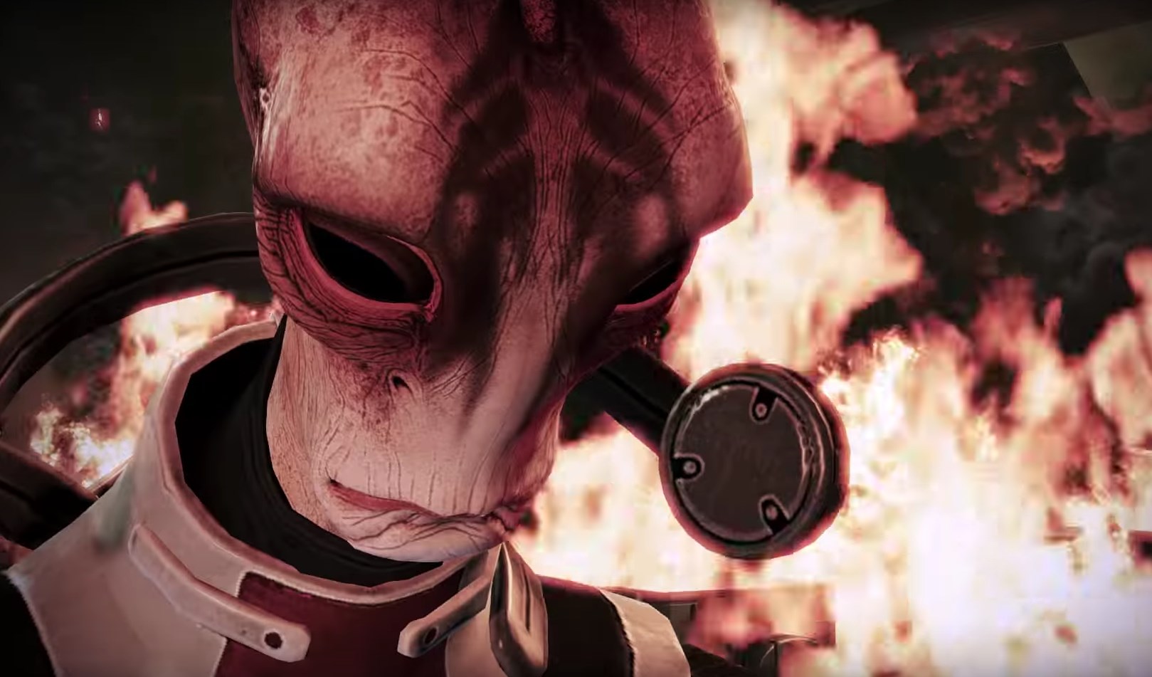 Mordin looks sad.