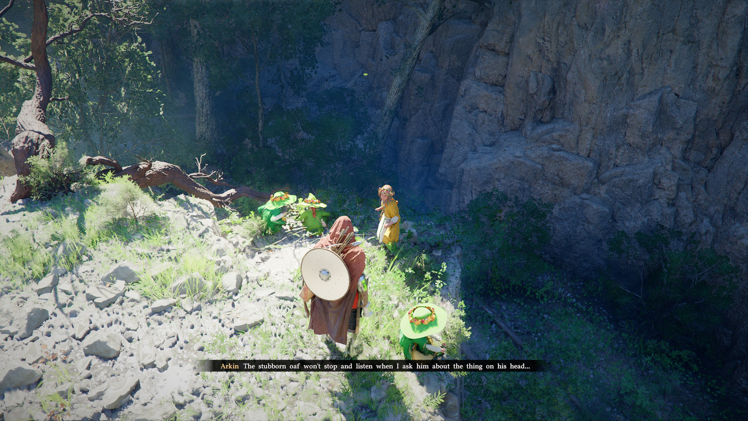 Crimson Desert Florindale - Arkin telling Kliff about the quest