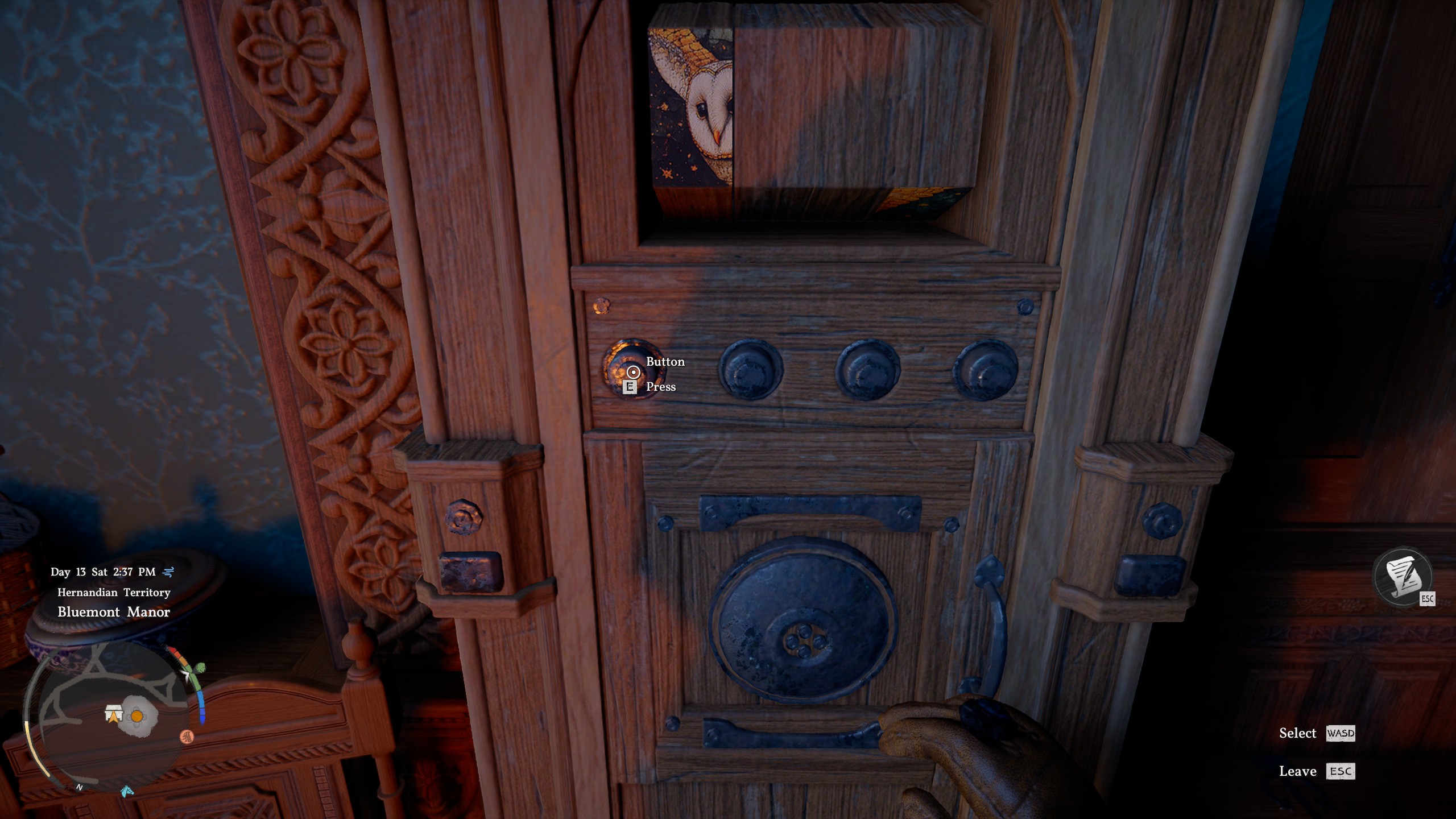 Crimson Desert Bluemont Manor Strongbox - Owl