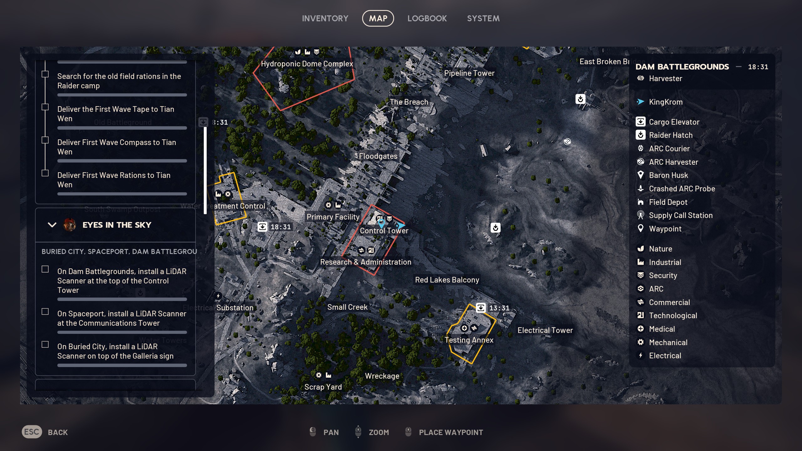 Arc Raiders Eyes in the Sky - Dam Battlegrounds