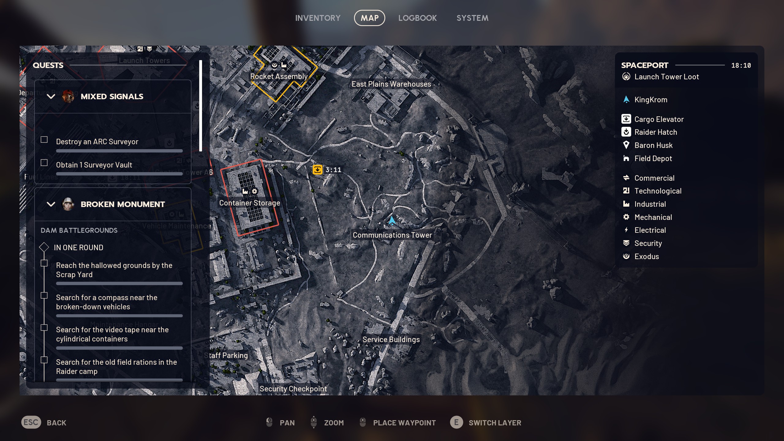 Arc Raiders Eyes in the Sky - Spaceport