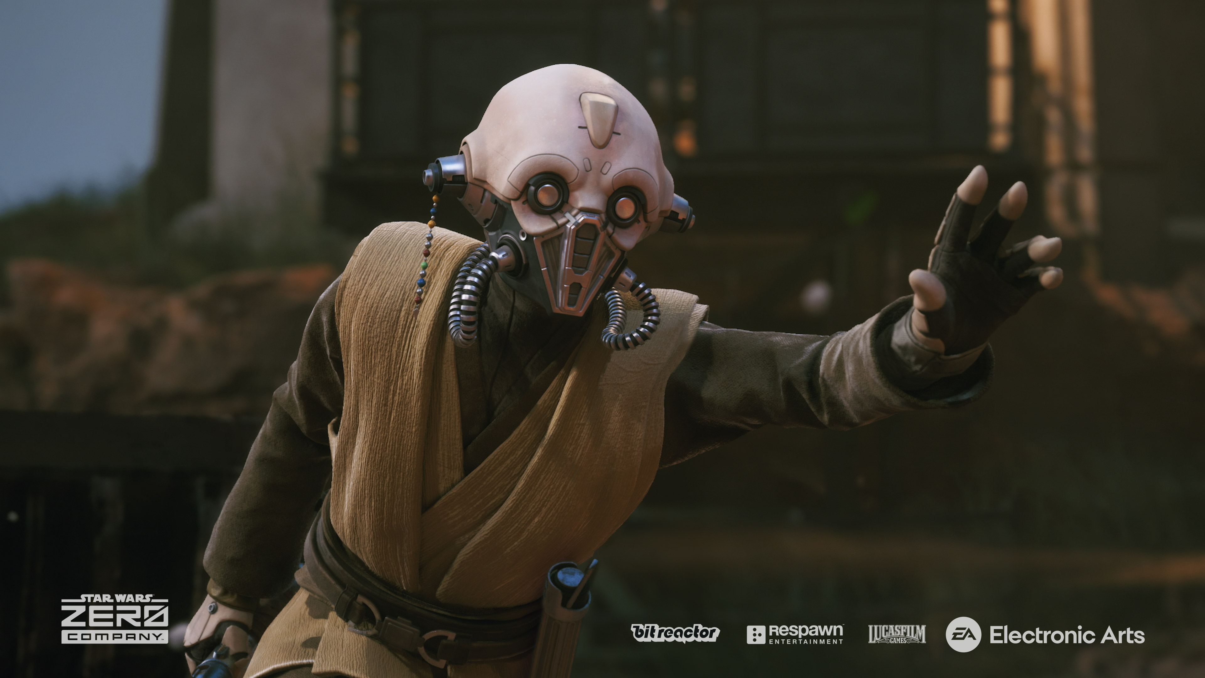 A Jedi using a Force power in Star Wars Zero Company.