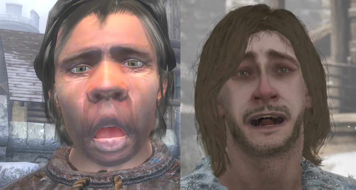 A funny looking character in Oblivion