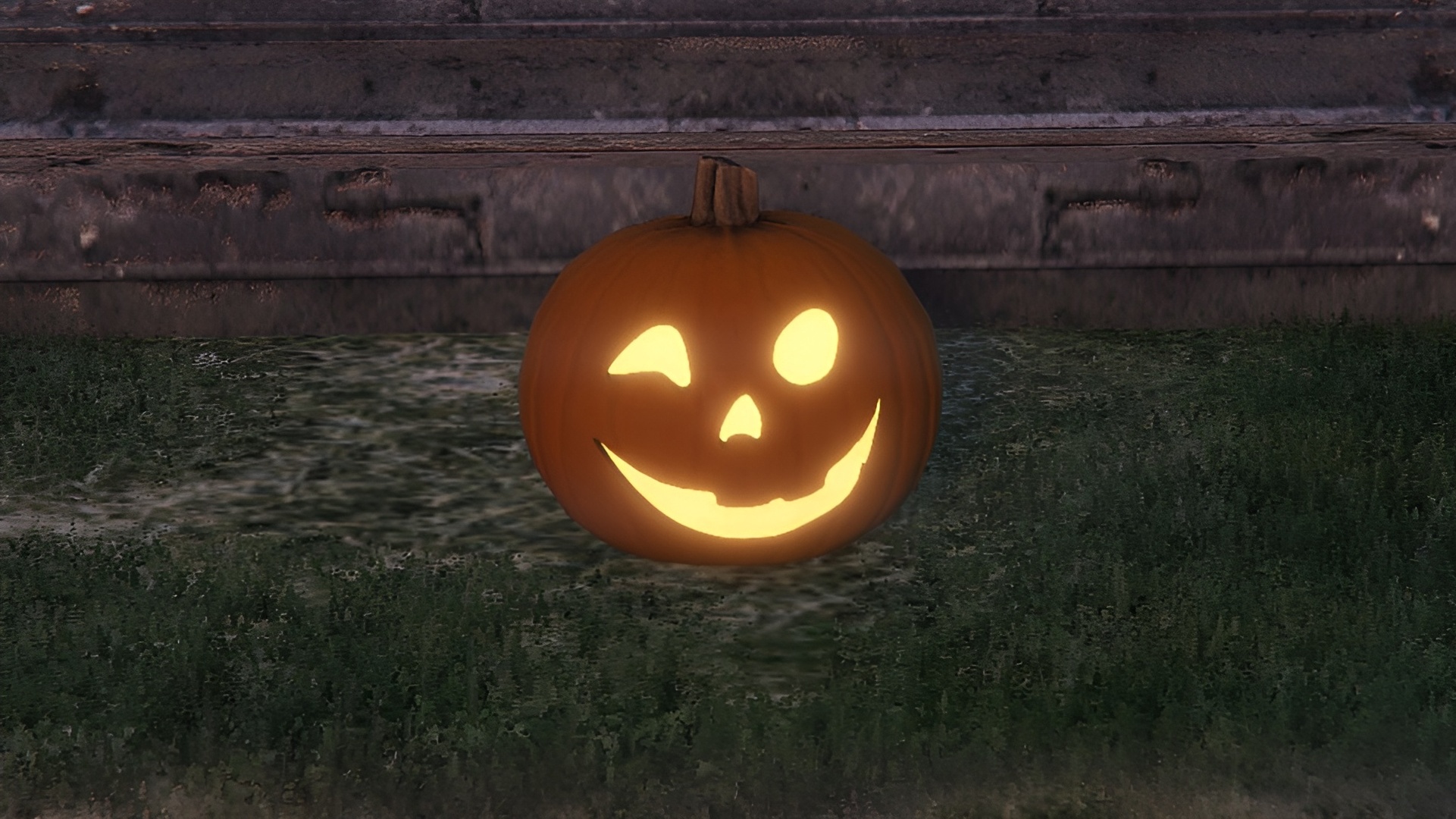 GTA Online Halloween Haunts - A jack 'o lantern