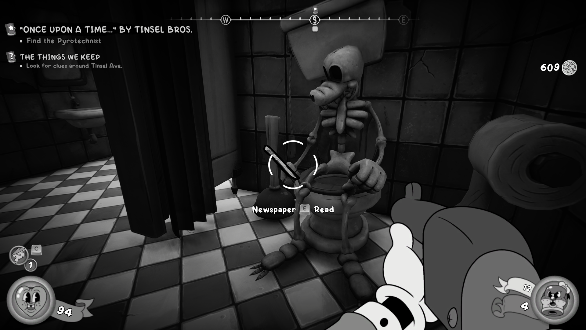 Mouse: PI For Hire, a black-and-white cartoony FPS