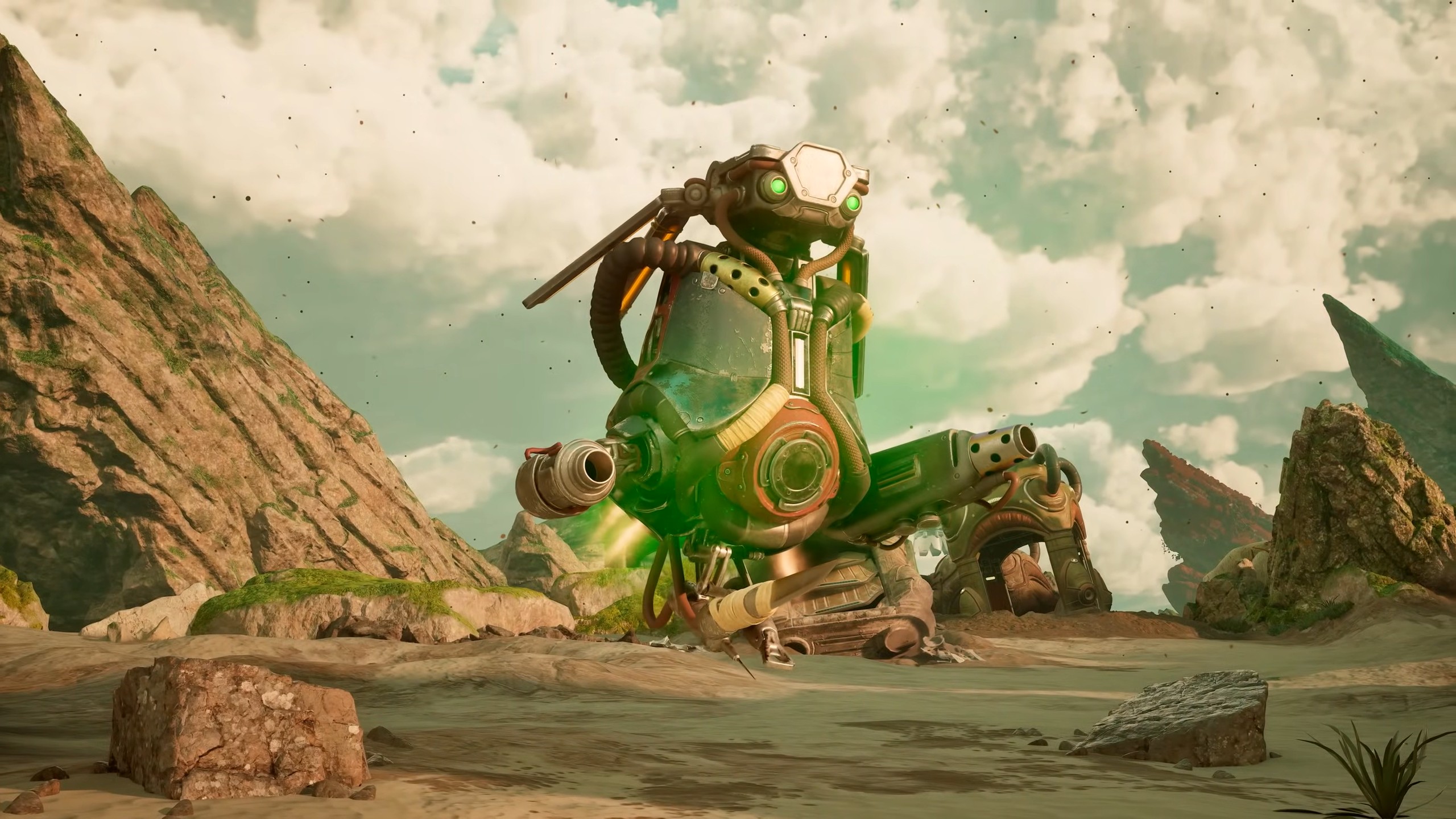 The Outer Worlds 2 - Valerie firing her energy cannon arms