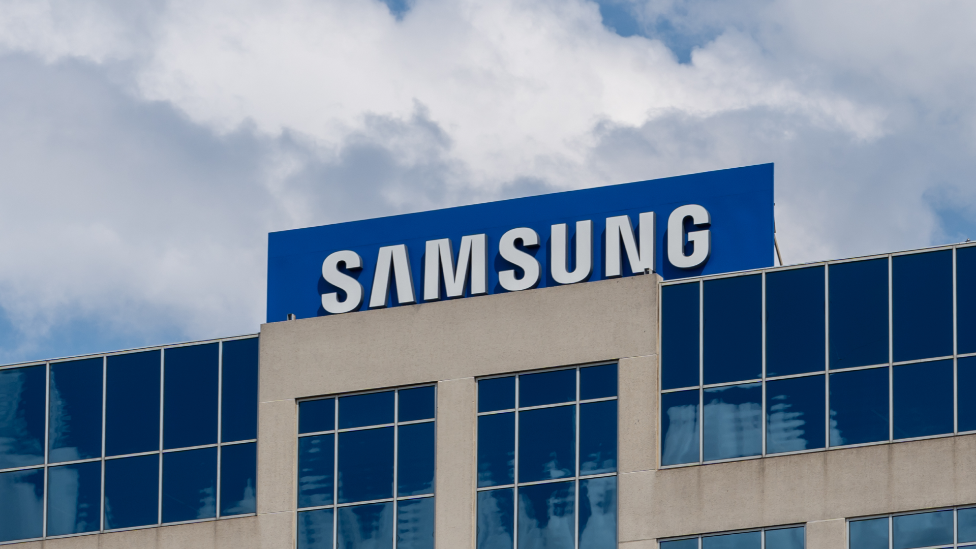 Samsung Electronics America Corporate office in Ridgefield Park, NJ, USA. - stock photo. Ridgefield Park, NJ, USA - August 23, 2022: Samsung Electronics America Corporate office in Ridgefield Park, NJ, USA. Samsung is a South Korean manufacturing conglomerate.