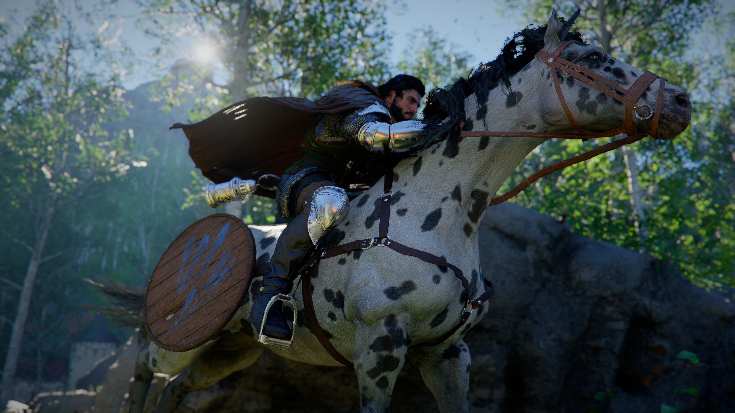 Kliff riding a horse.