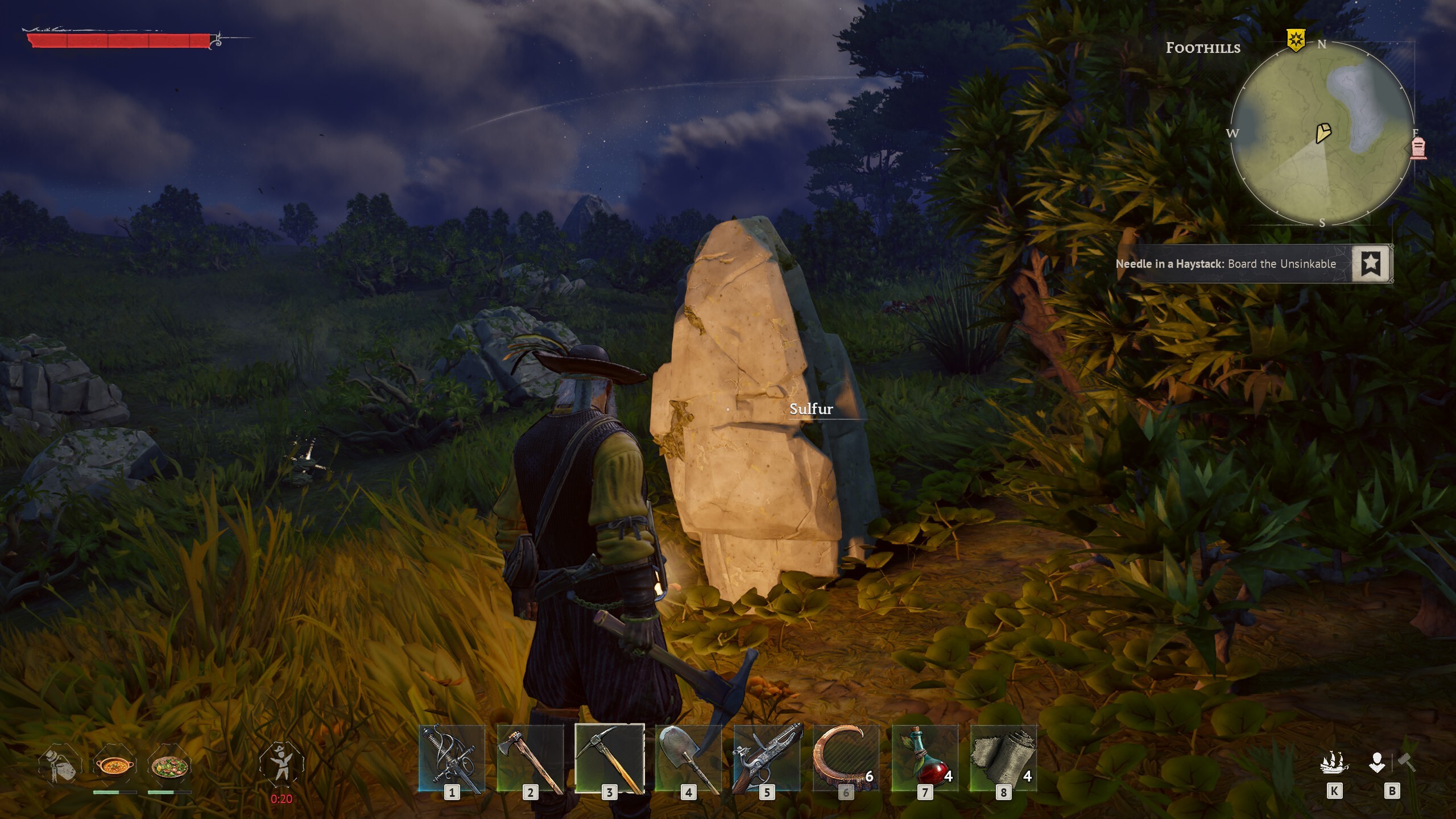 Windrose - A sulfur deposit that looks more like regular stone than sulfur